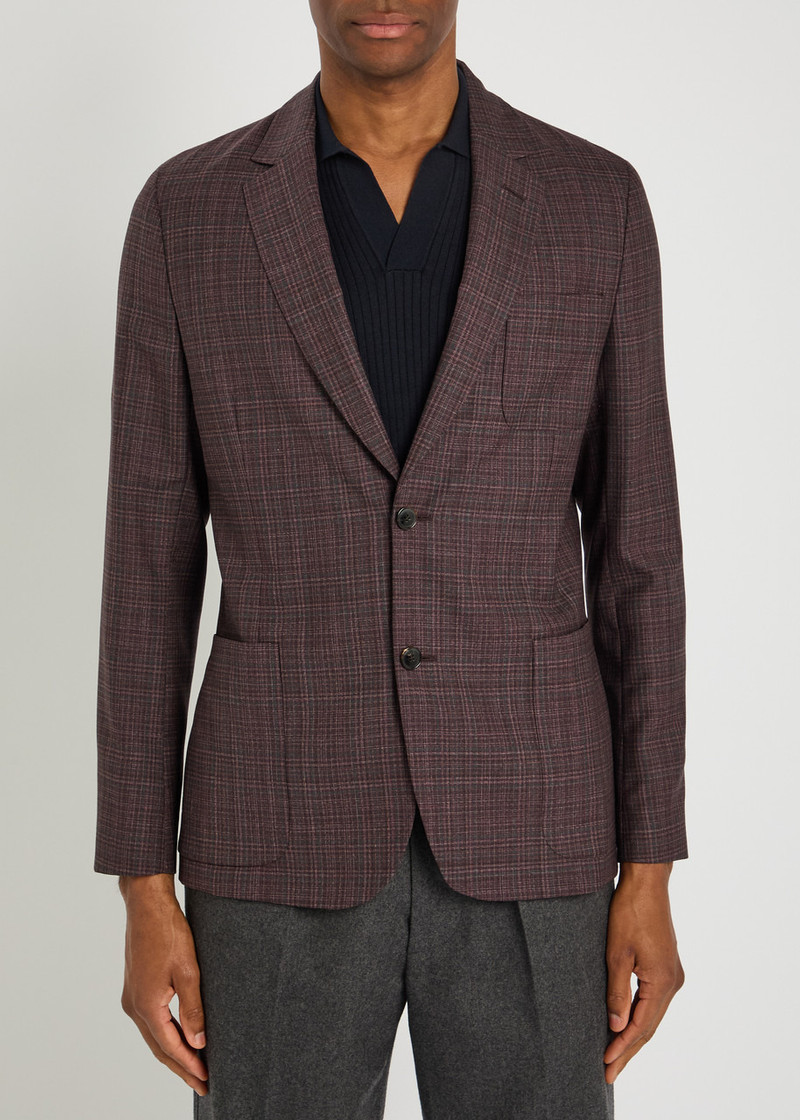Paul Smith Paul Smith Checked Wool Blazer outlook