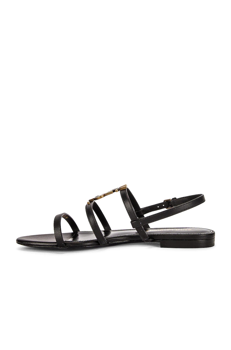 Cassandra Leather Flat Sandals - 5