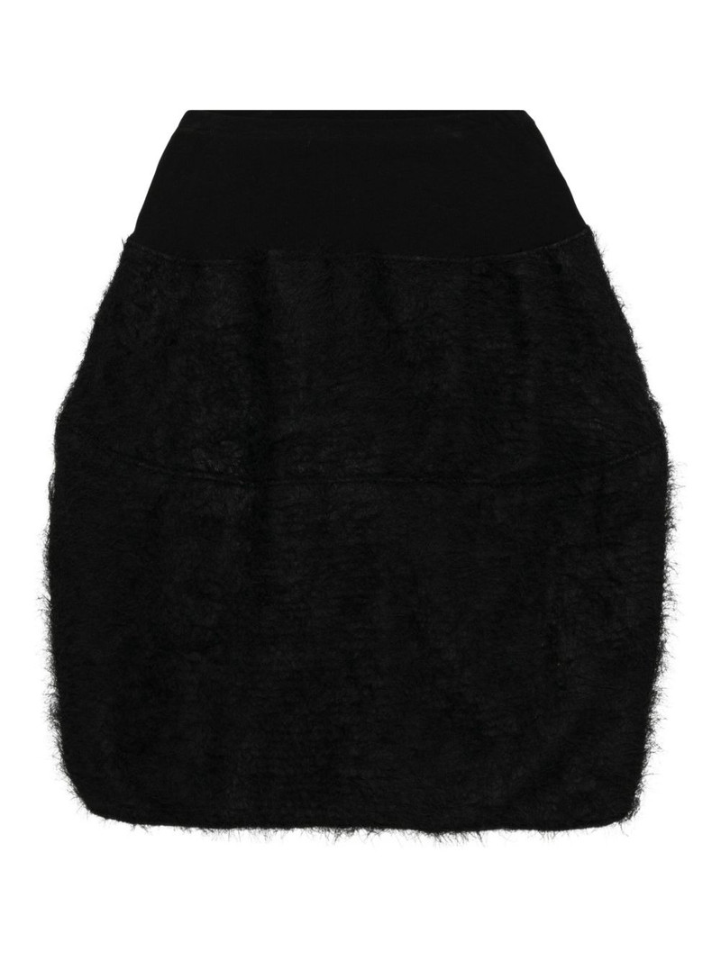 fur-embellished skirt 1