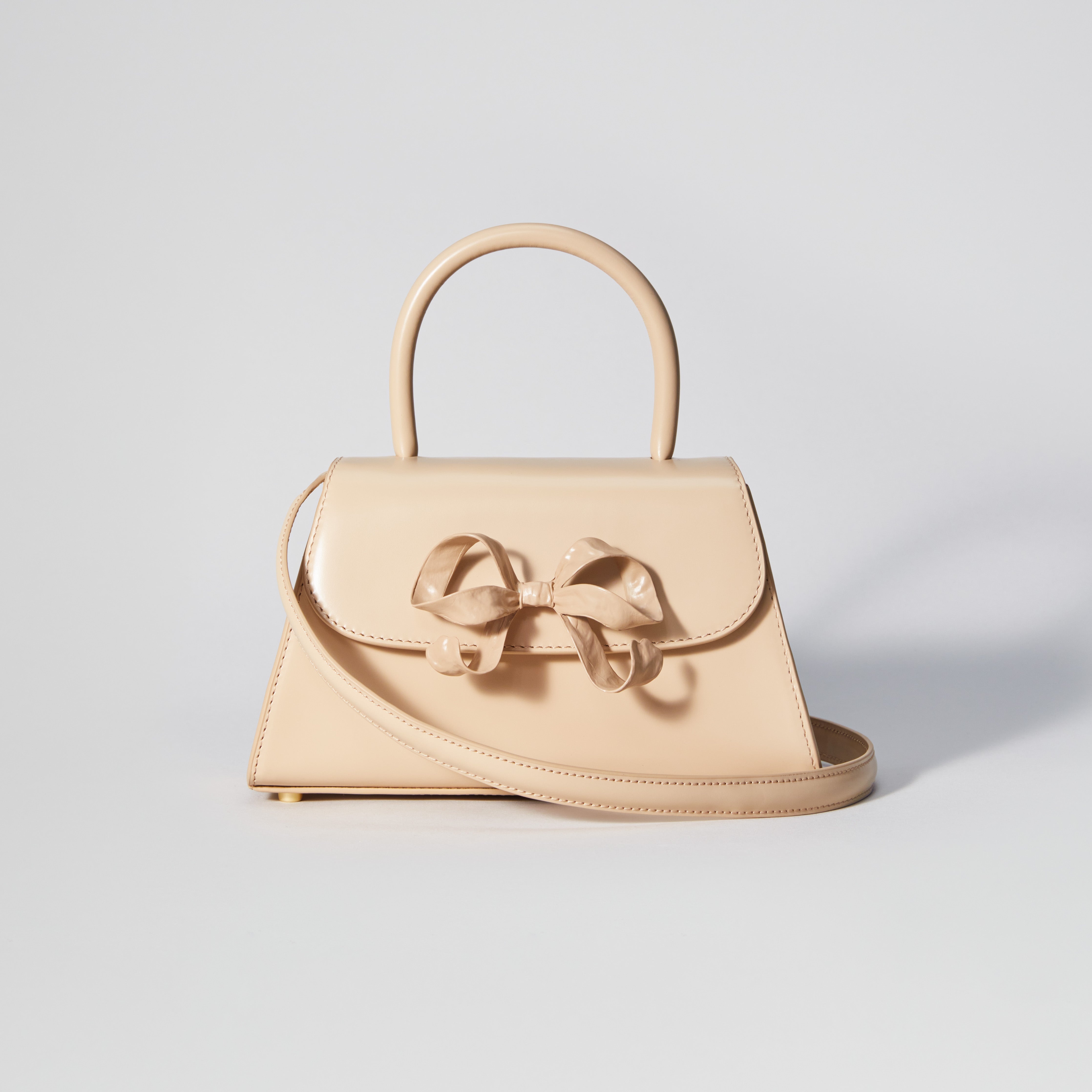 The Bow Mini in Beige with Enamel - 4