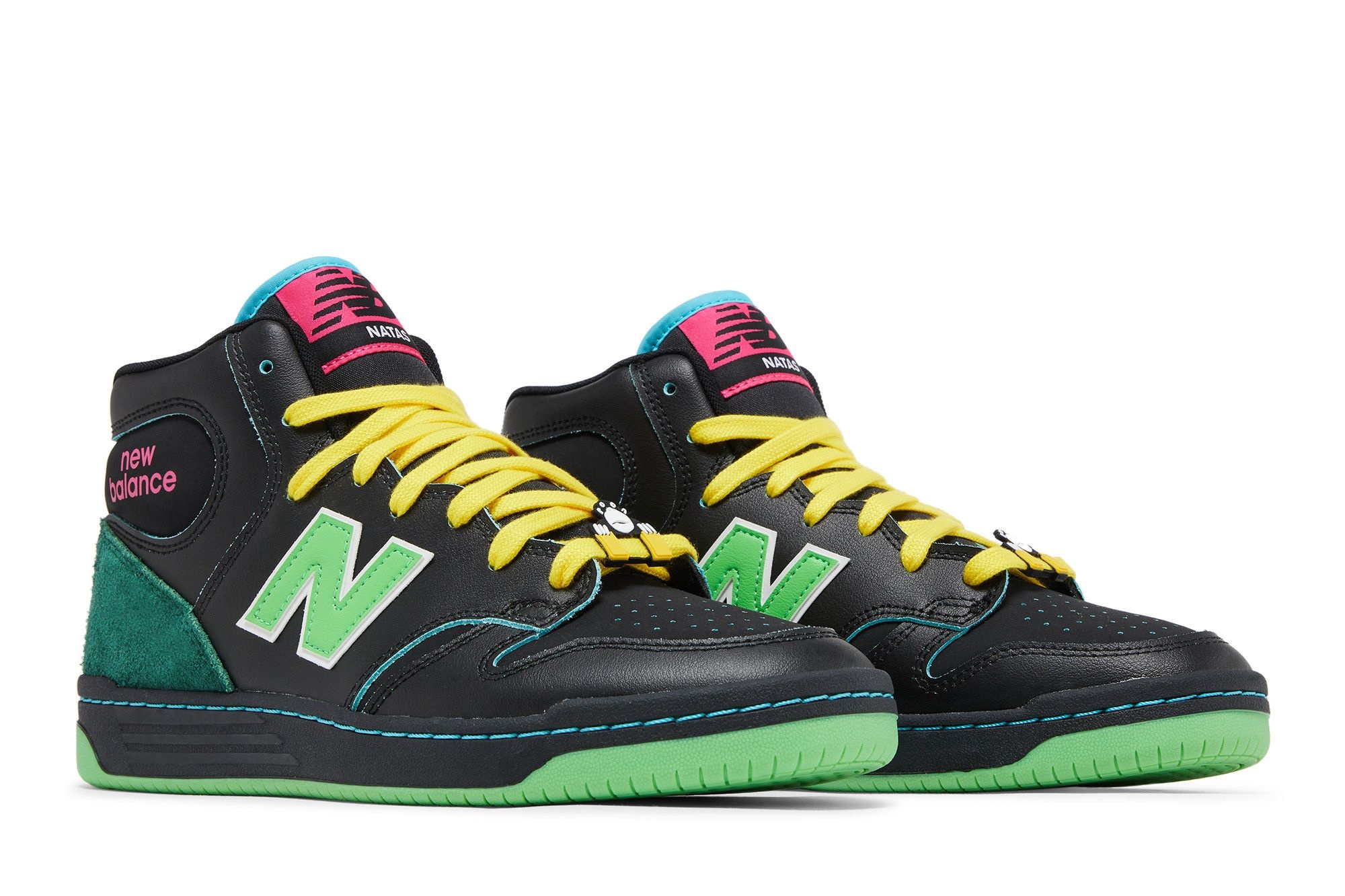 Natas Kuapas x Numeric 480 High 'Black Lime Green' - 8