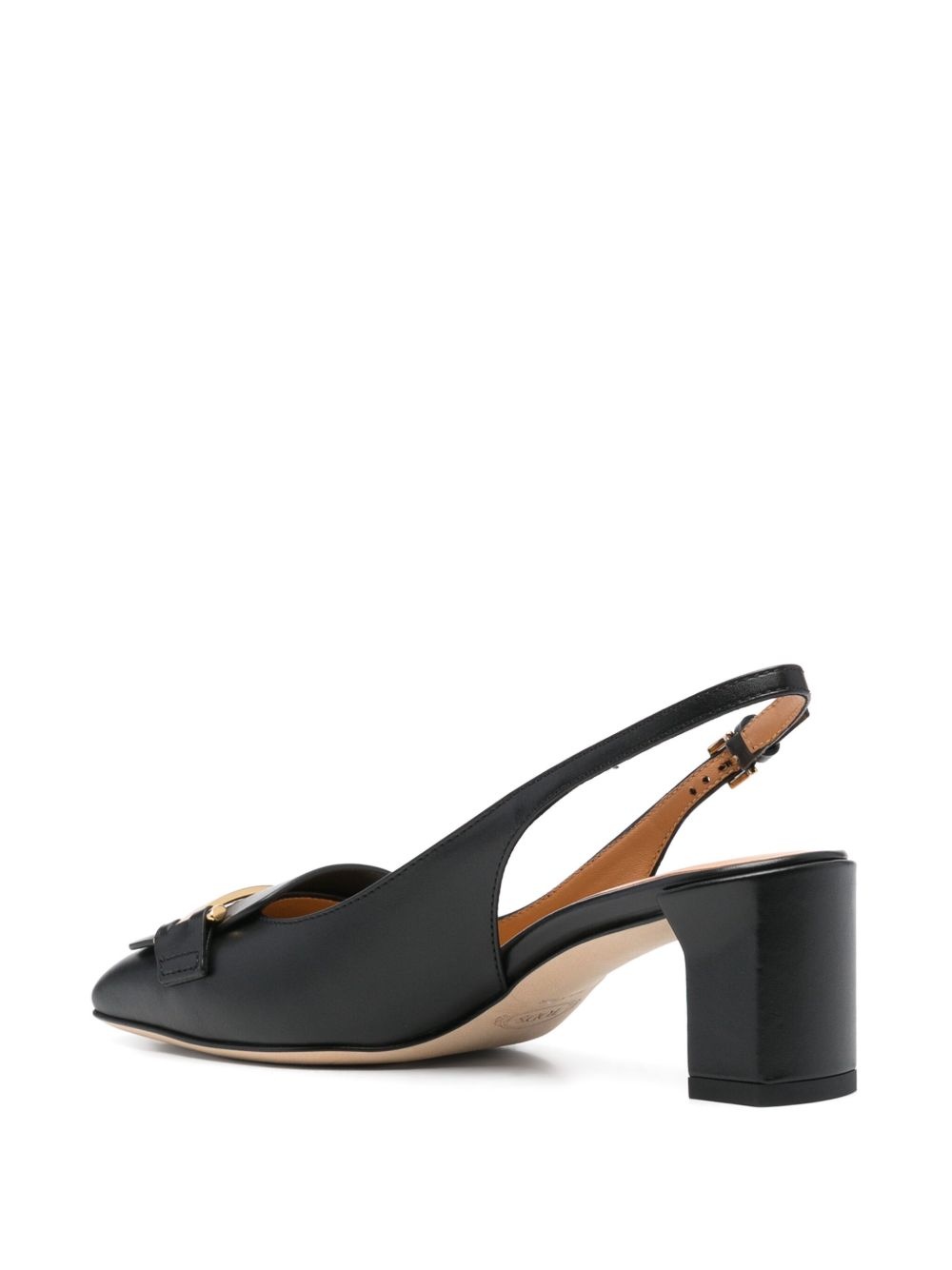 50mm leather slingback pumps - 3