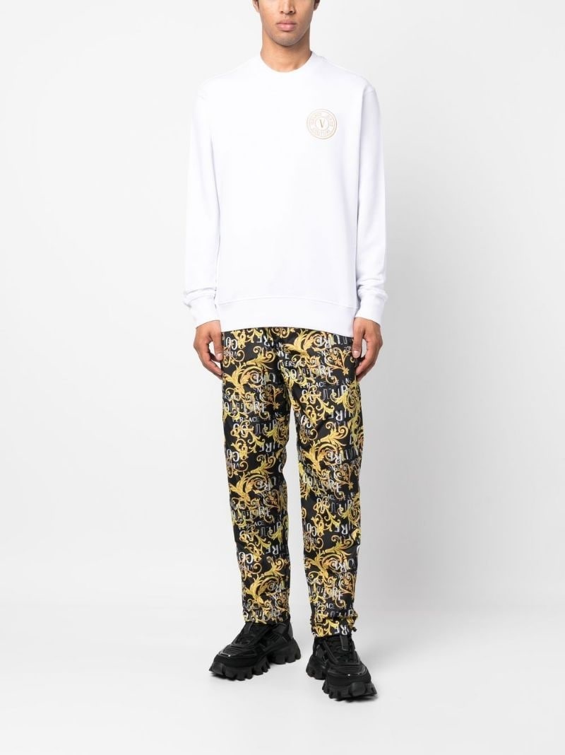logo-embroidered long-sleeve sweatshirt - 2