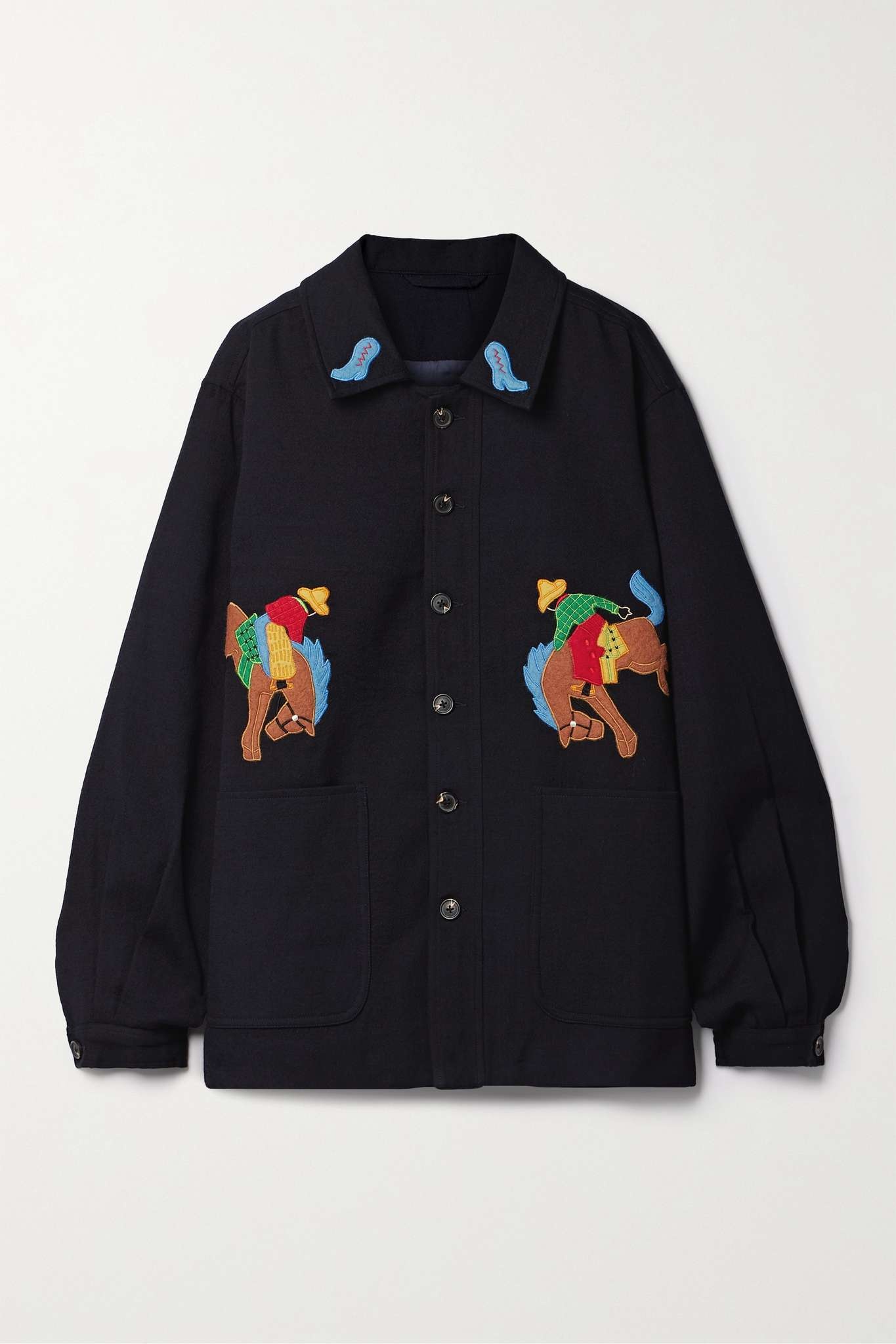 Rodeo Frank appliquéd wool jacket - 1