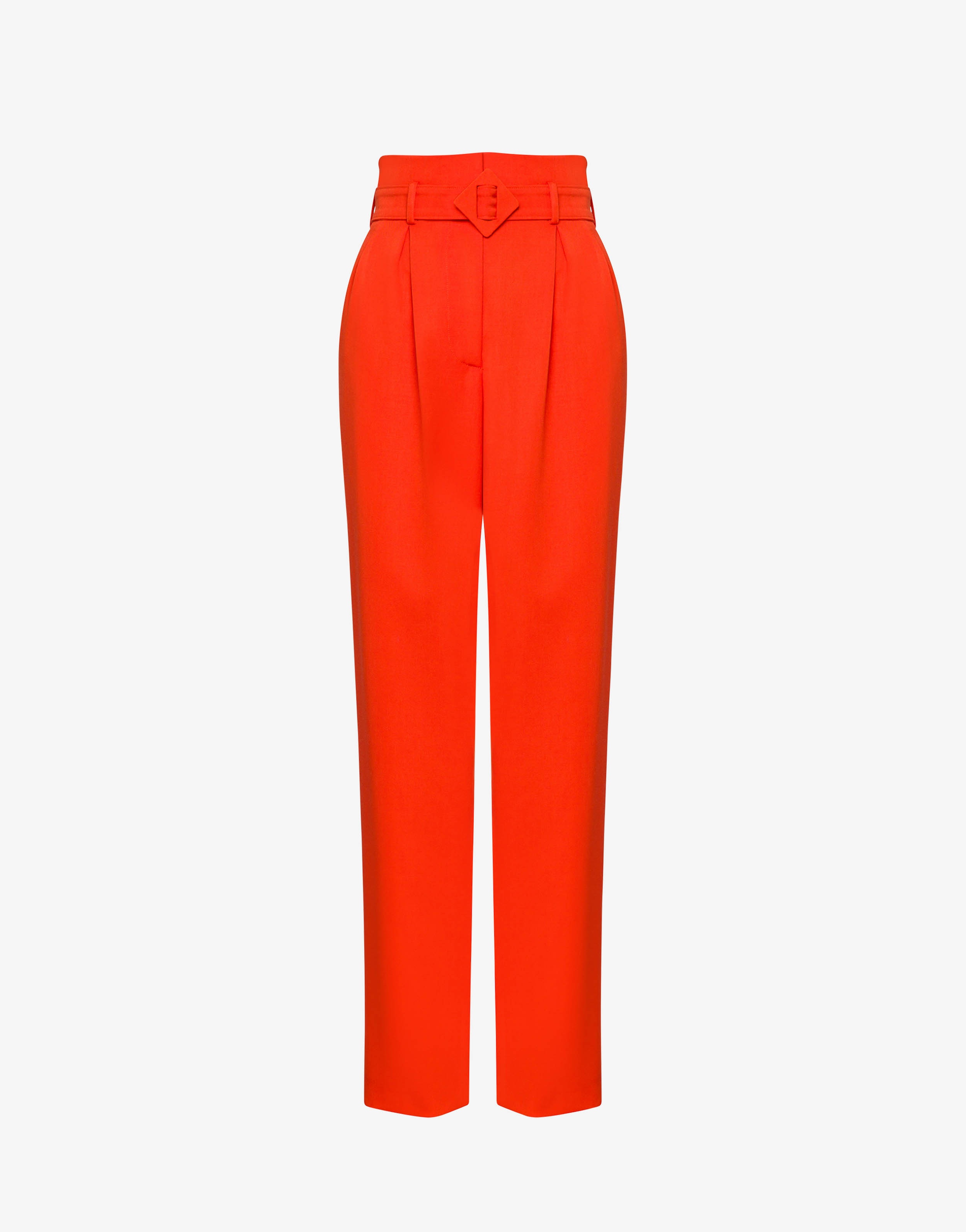 WOOL GRAIN DE POUDRE TROUSERS - 1