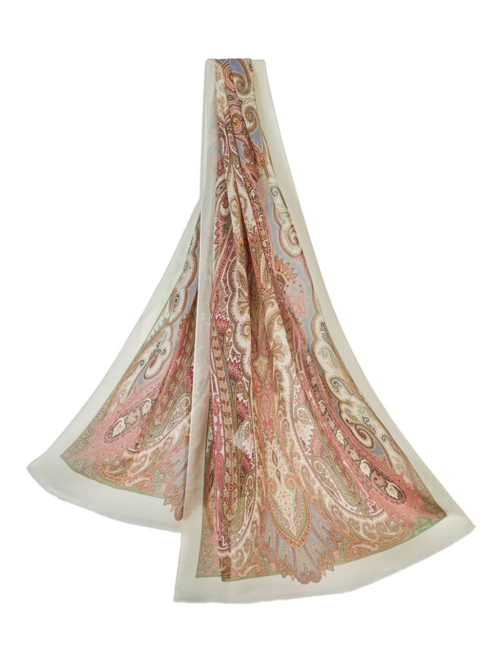 paisley-print silk scarf - 3