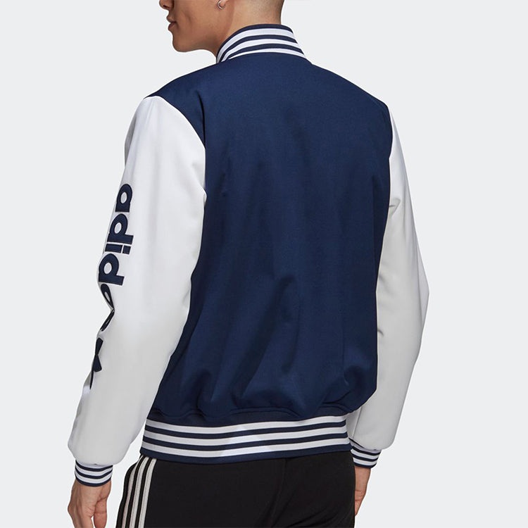 adidas originals Varsity Bomber Sports Jacket Blue GE1346 - 4