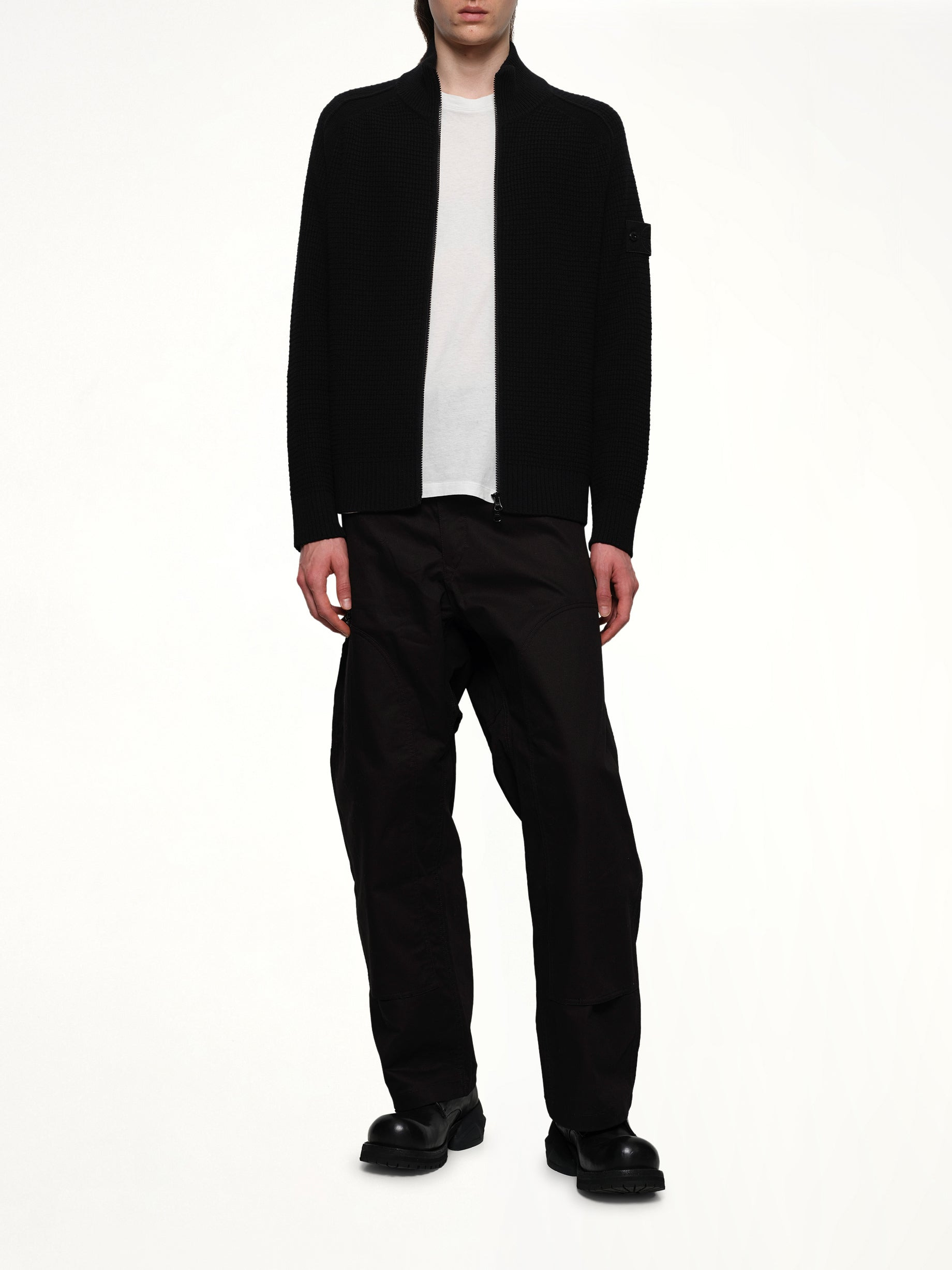 510008 Knit Cardigan in Black - 4