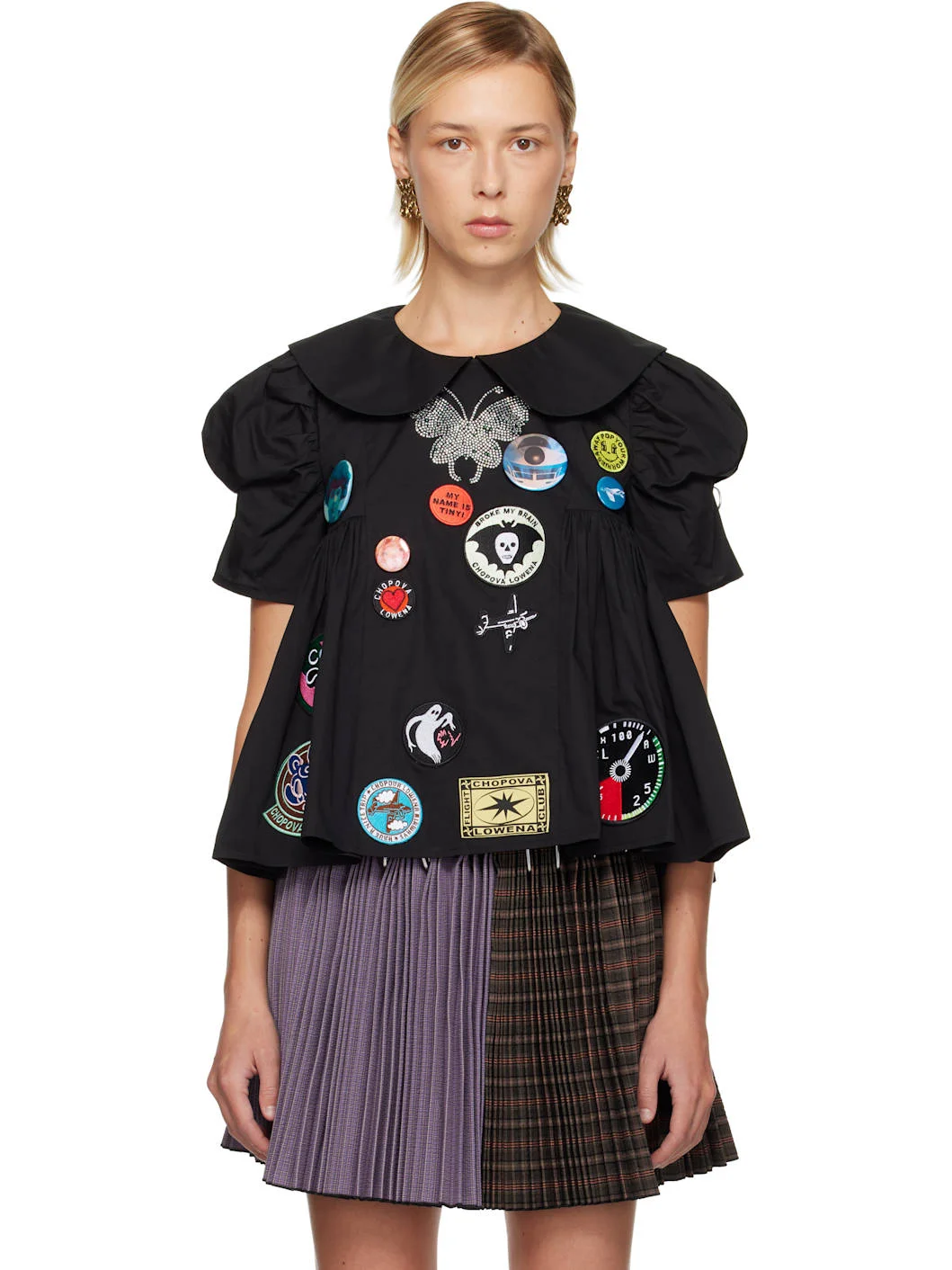 Black Alibi Blouse - 1