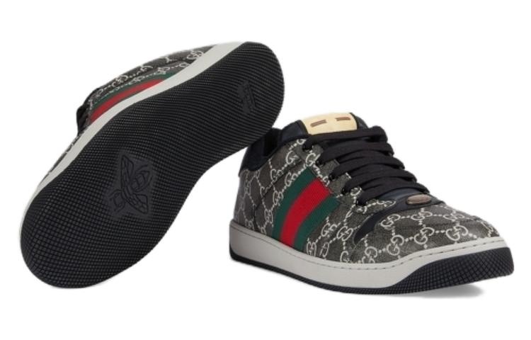 Gucci Screener sneaker GG Supreme canvas 'Black Grey' 763525-FACMI-8444 - 5
