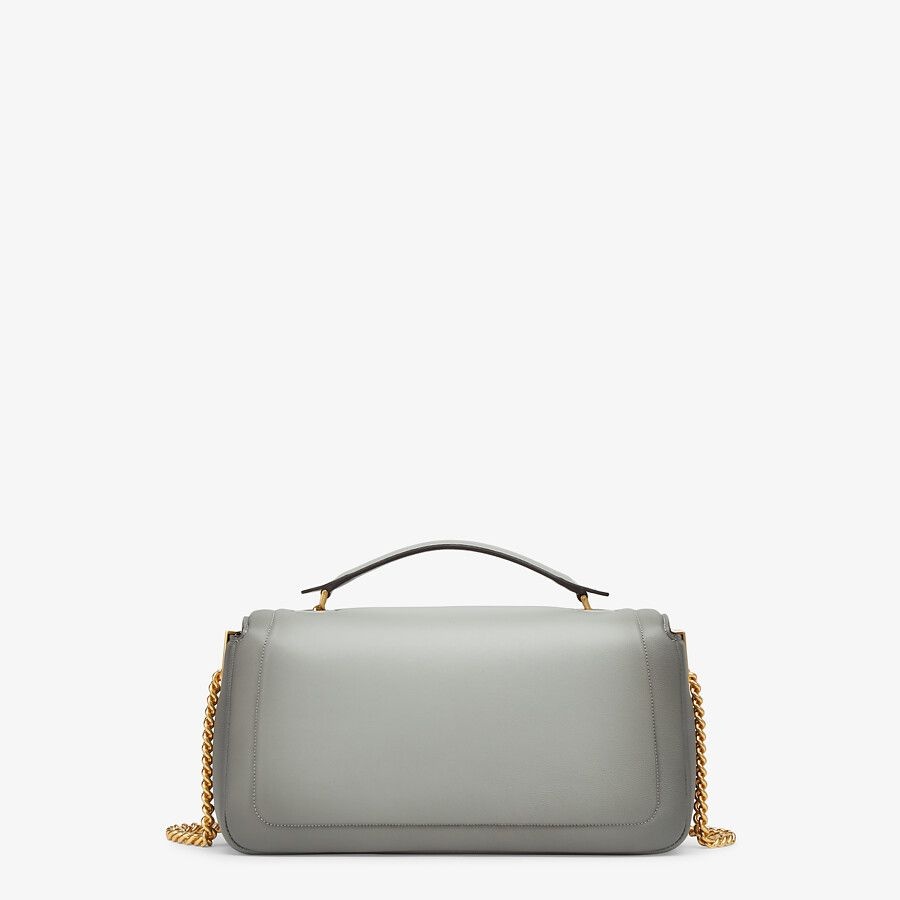 gray nappa leather bag - 3