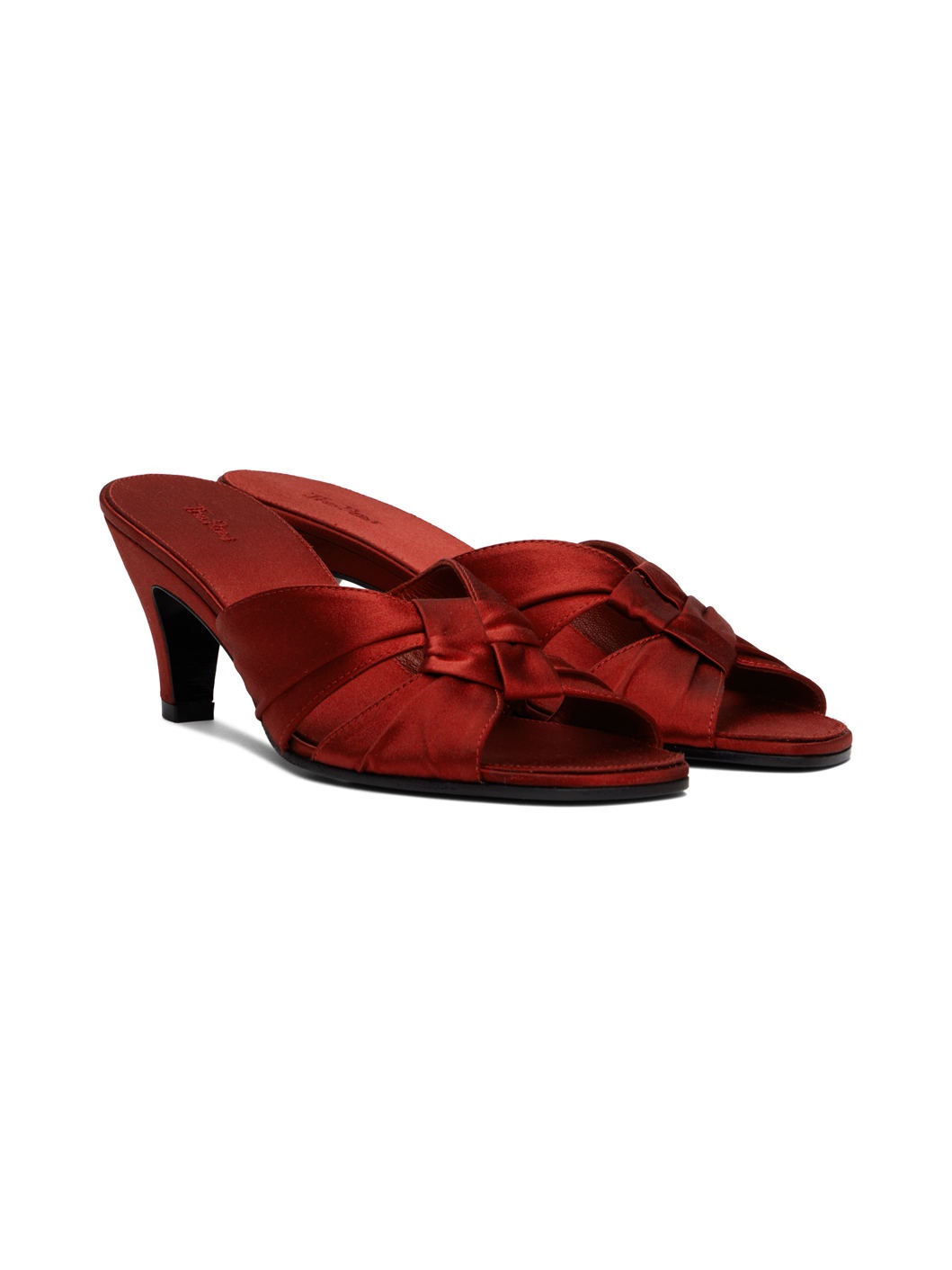 Red Soft Knot Pumps - 4