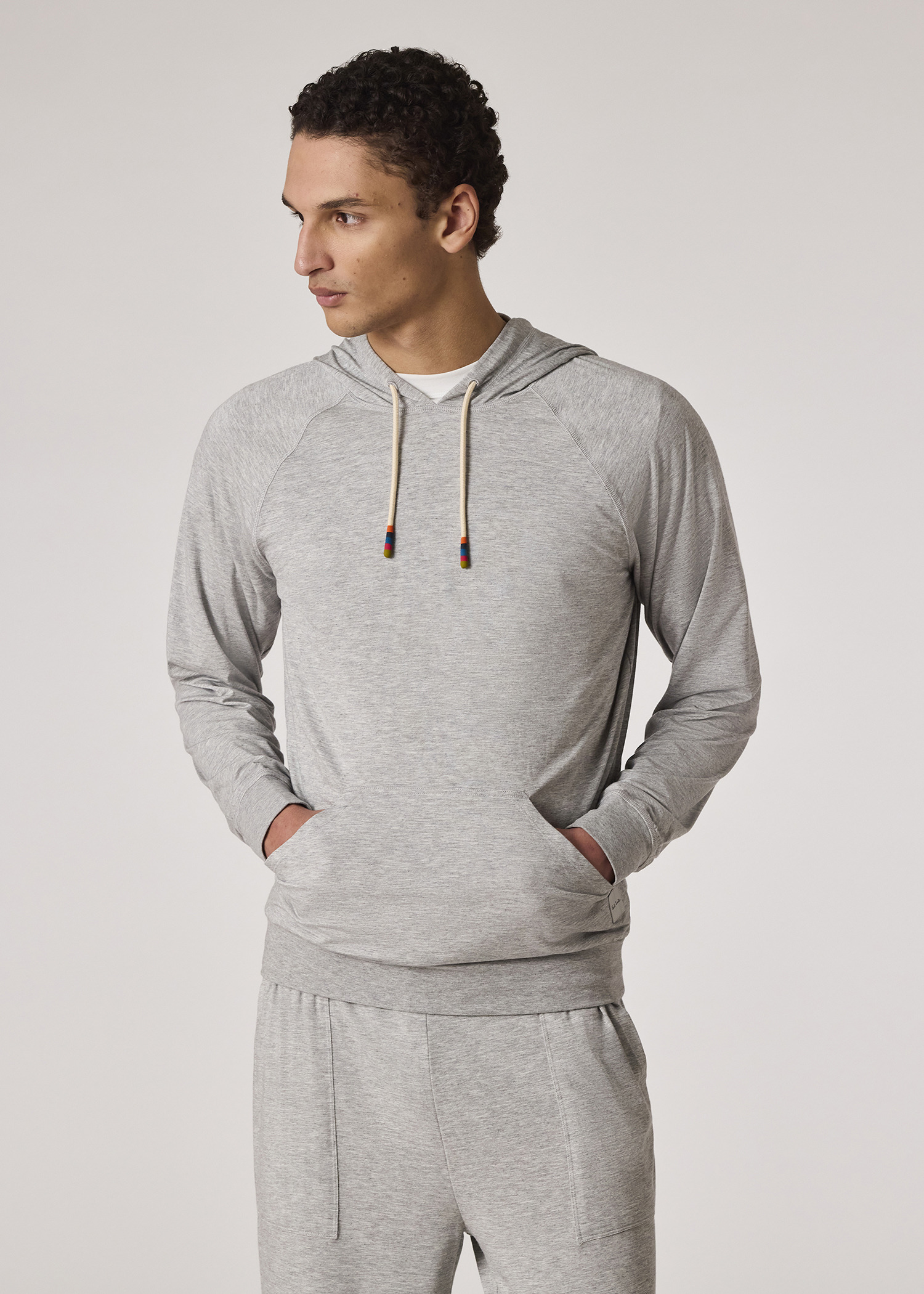 Grey Modal-Blend Lounge Hoodie - 3
