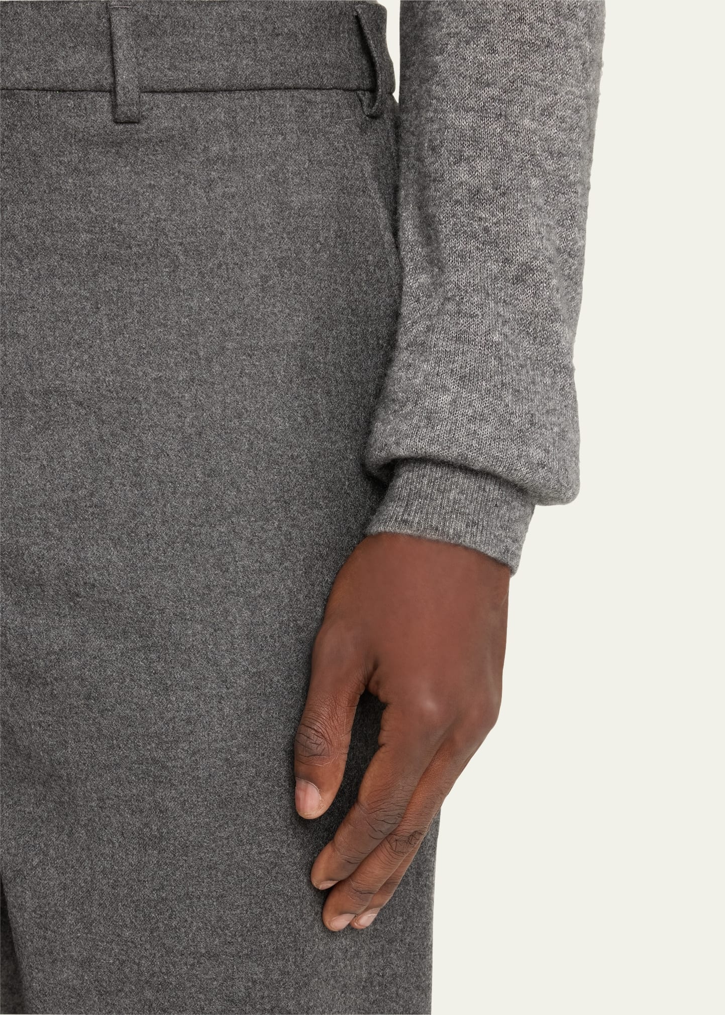Men's Carlo Cashmere Flannel Trousers - 5