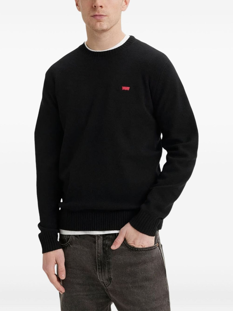 Levi's logo-patch crew-neck sweater outlook