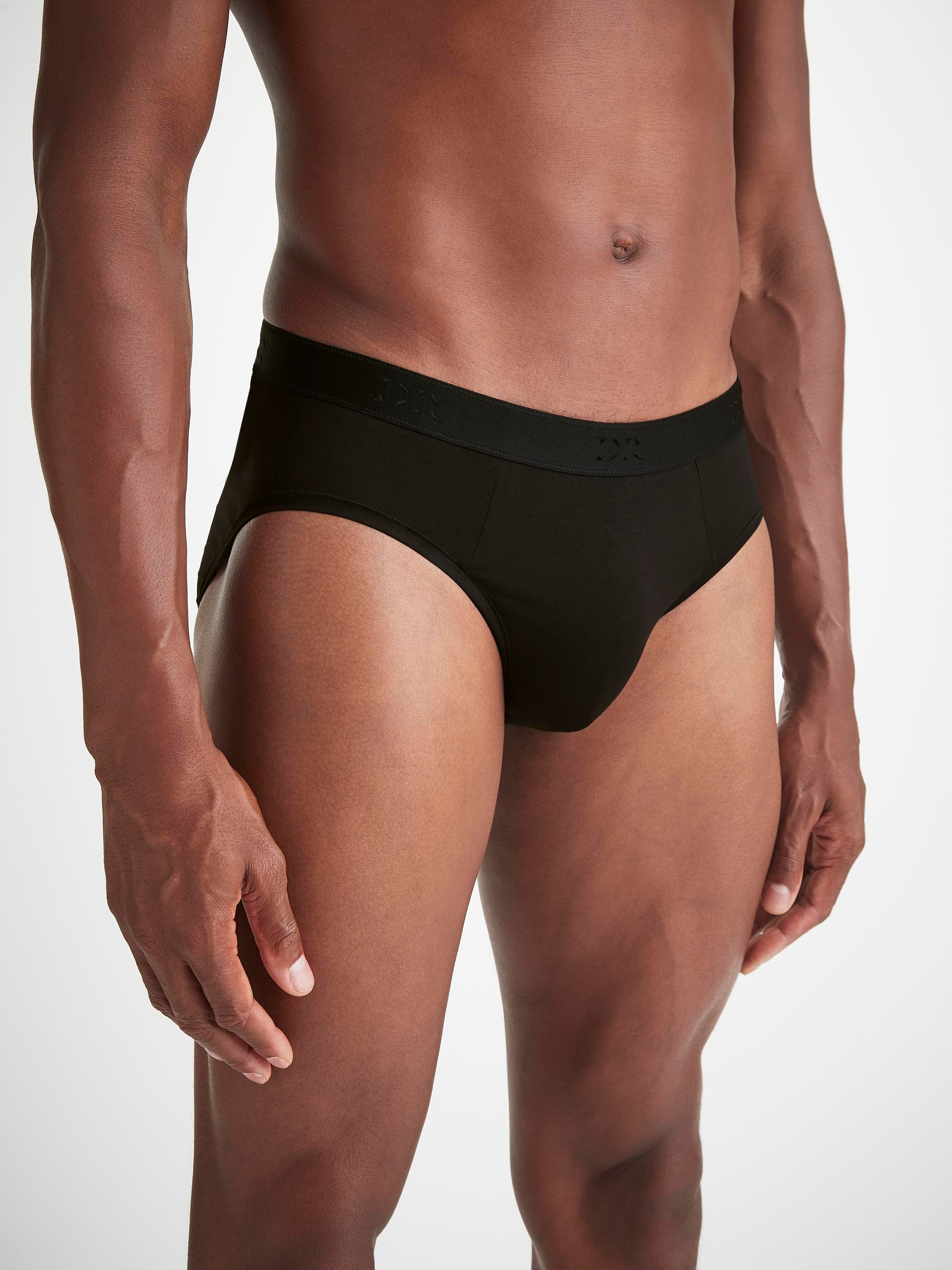 Men's Briefs Jack Pima Cotton Stretch Black - 3