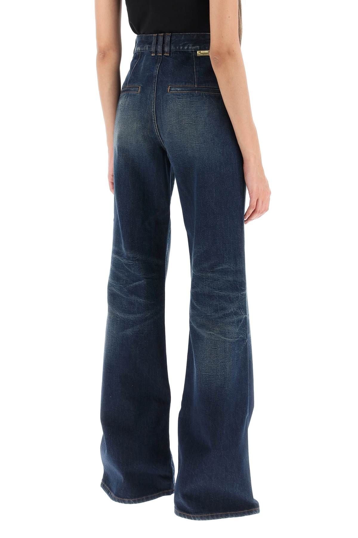 WIDE LEG JEANS WITH DARK WASH - 4