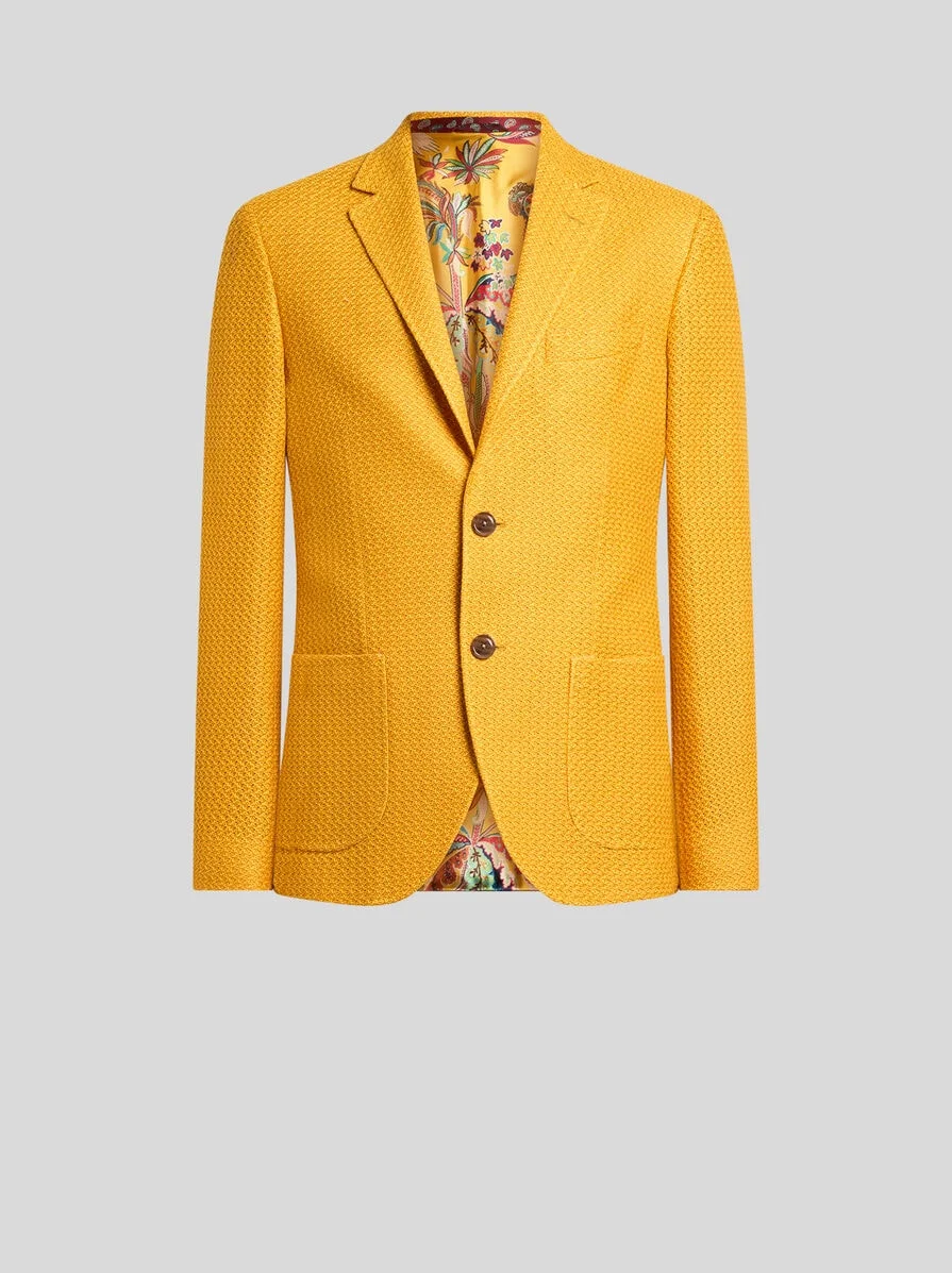 COTTON JERSEY BLAZER - 1