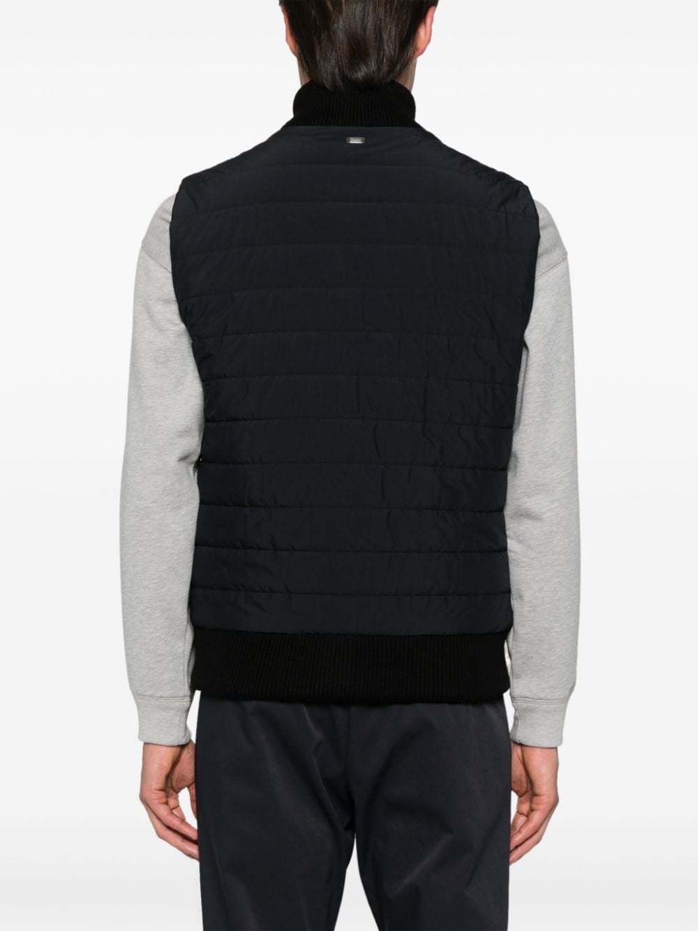 quilted zip-up gilet - 4