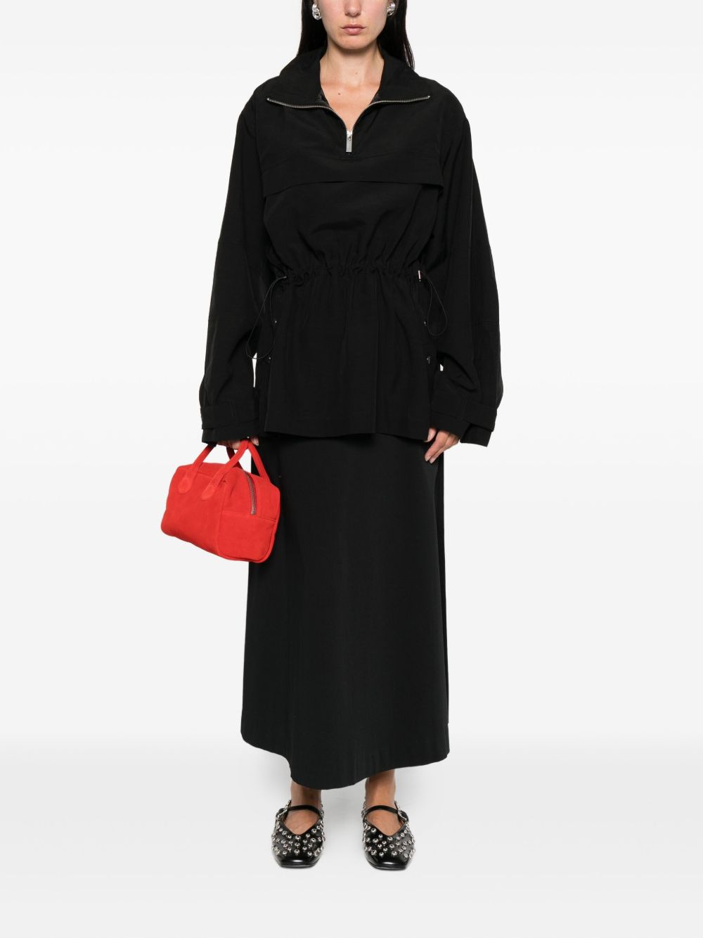 drawstring-waist sweatshirt - 2