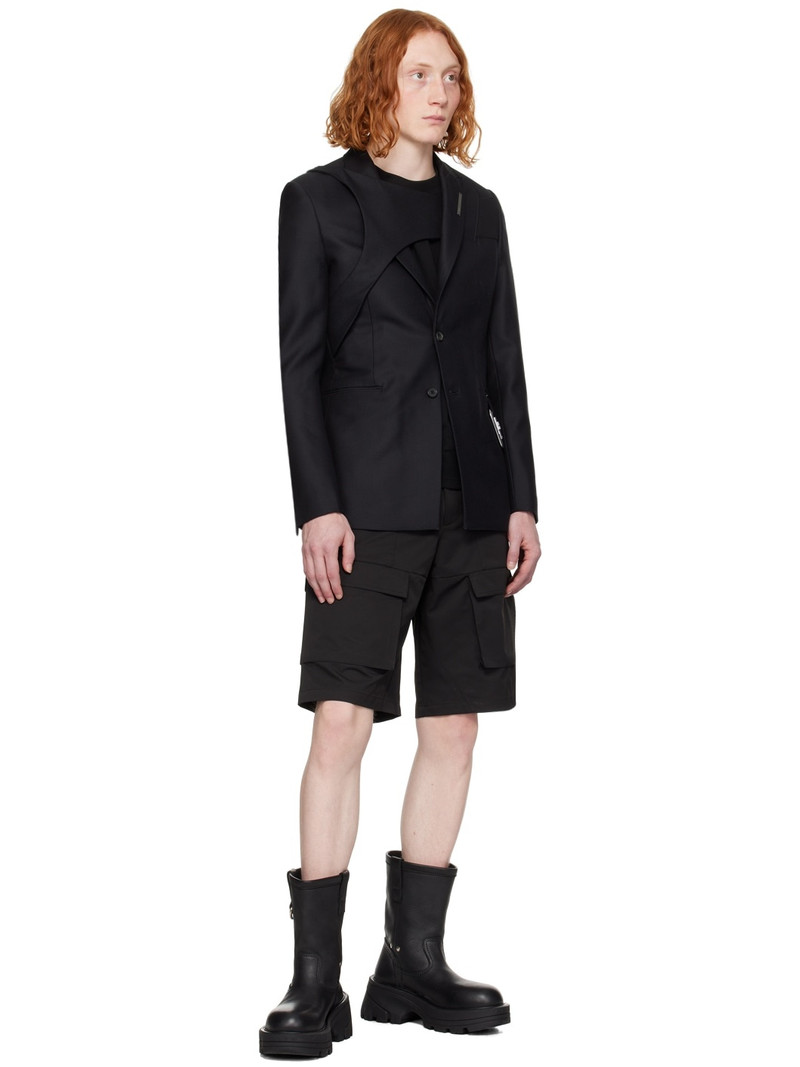 HELIOT EMIL™ Black Cellulae Cargo Shorts outlook