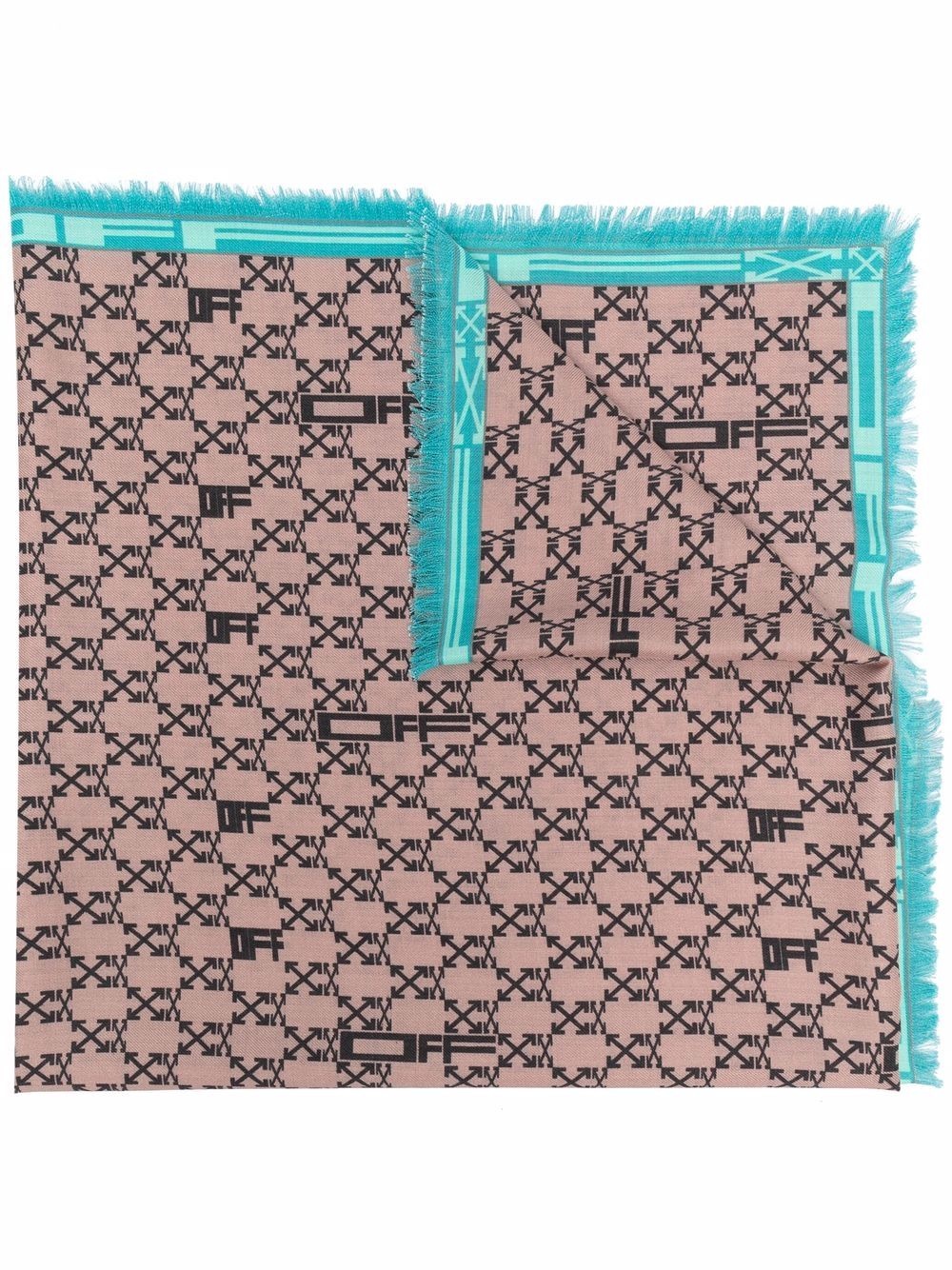 Monogram arrow-print scarf - 1