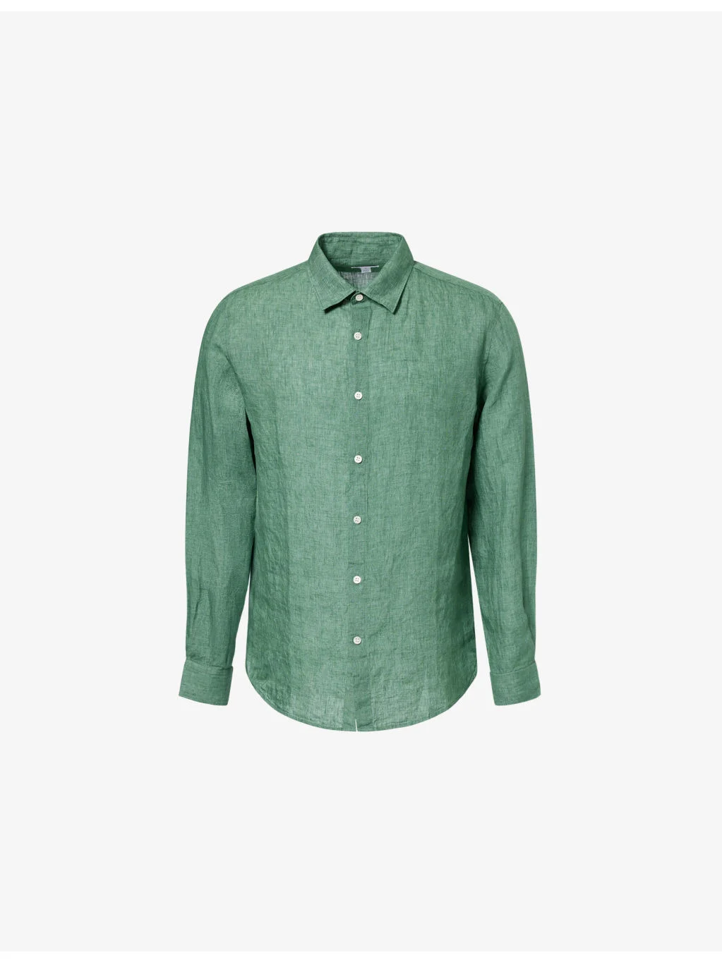 Long-Sleeve Linen Shirt - 1