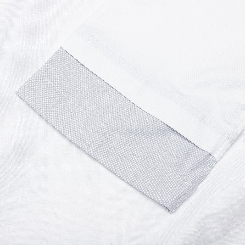 DOUBLE LAYER SHORT SLEEVE SHIRT - WHITE - 4