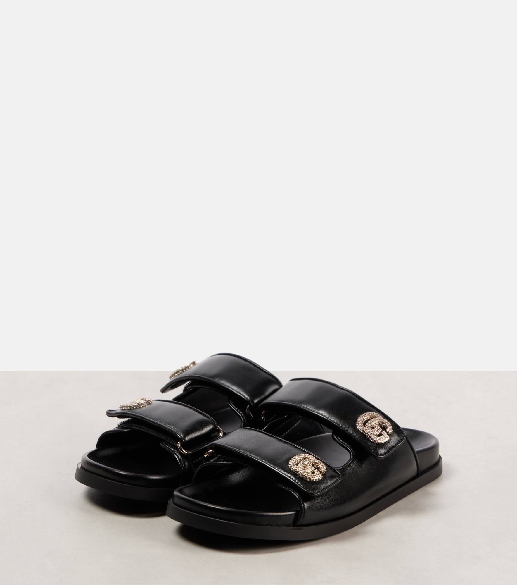 New Marmont GG leather sandals - 4