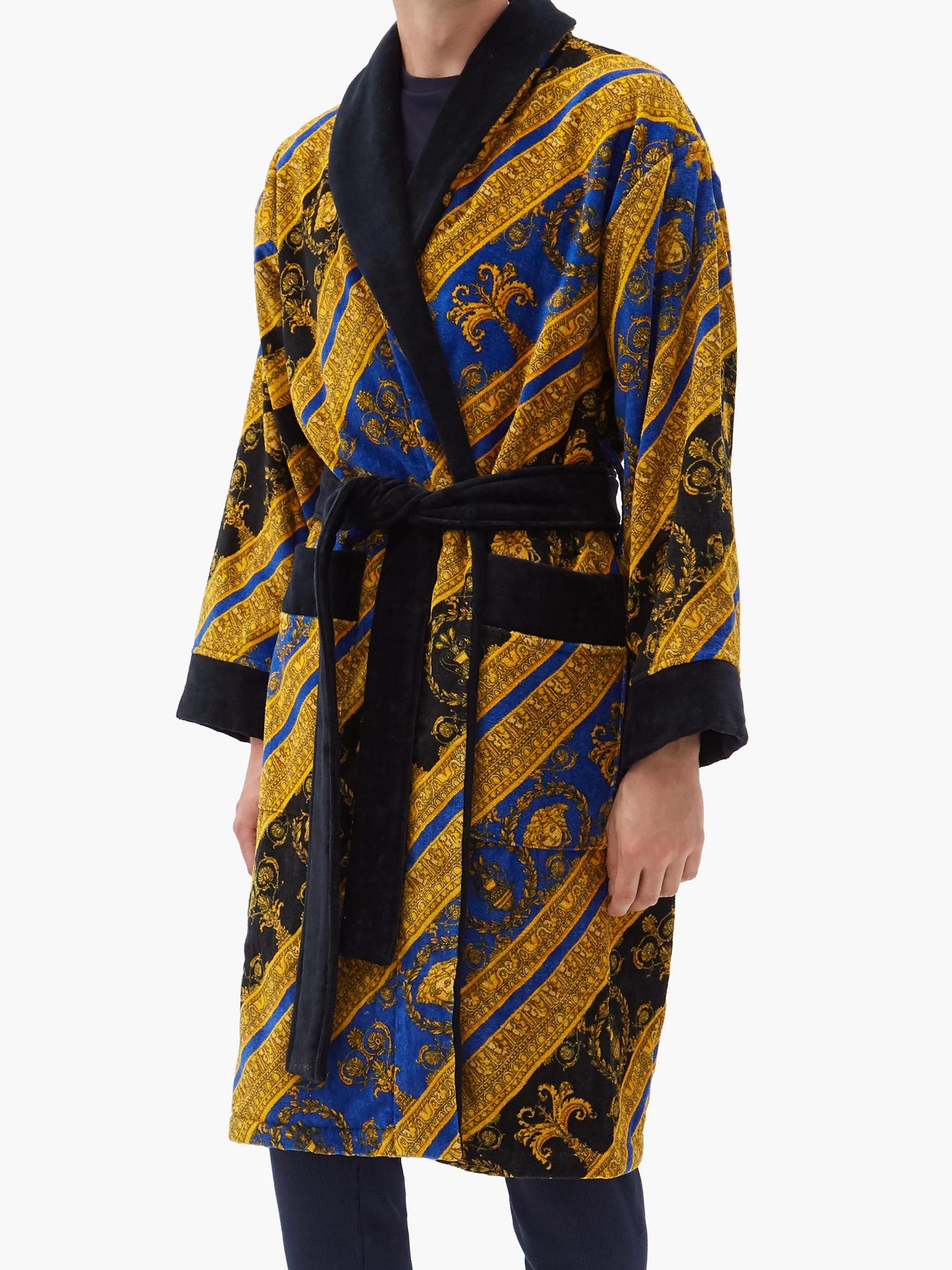 I Love Baroque printed cotton bathrobe - 6