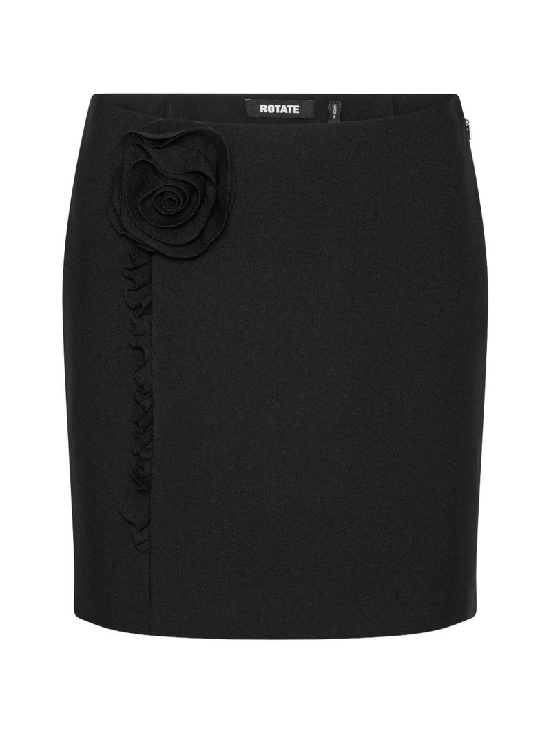 crepe flower mini skirt 1