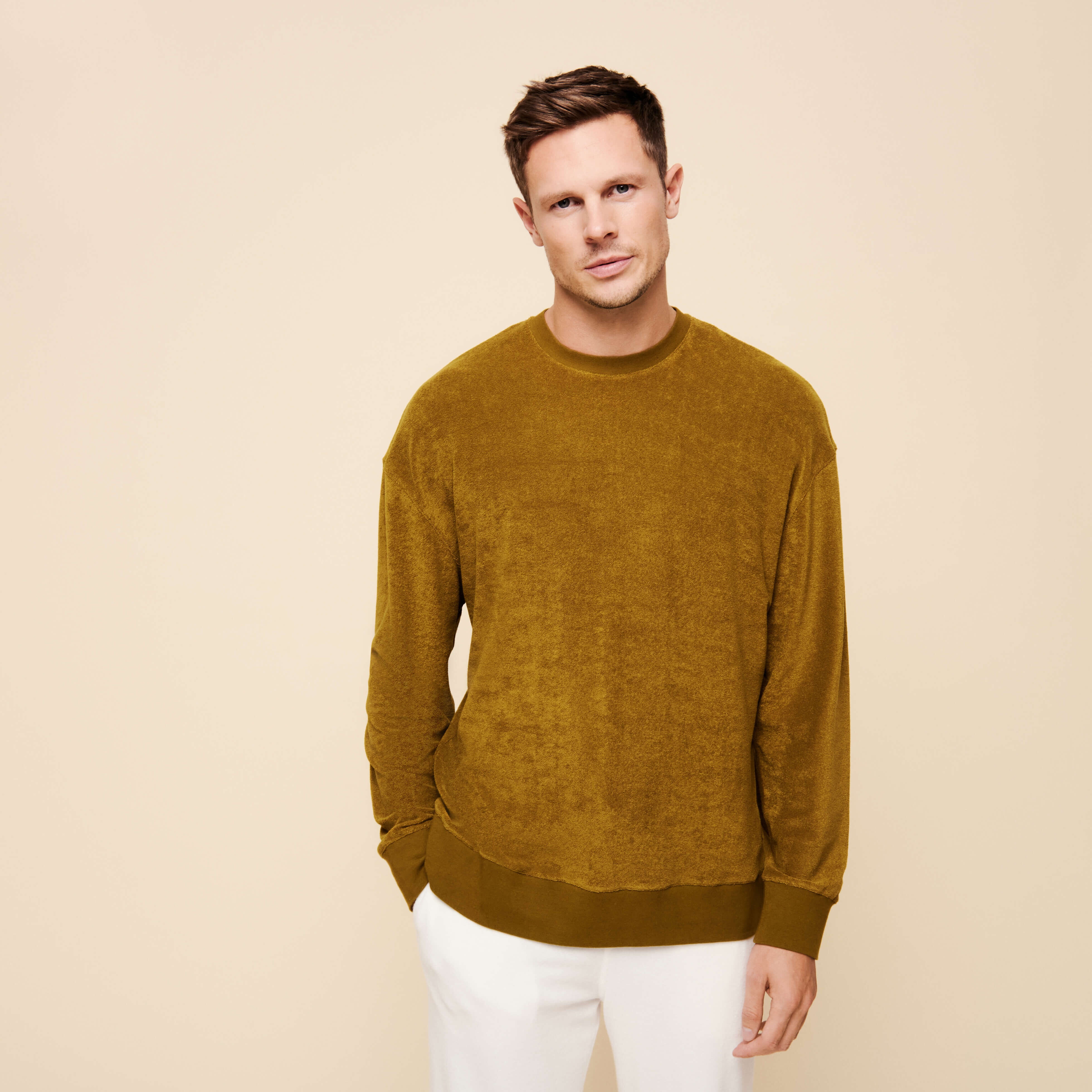 Unisex Terry Sweatshirt Solid - 3