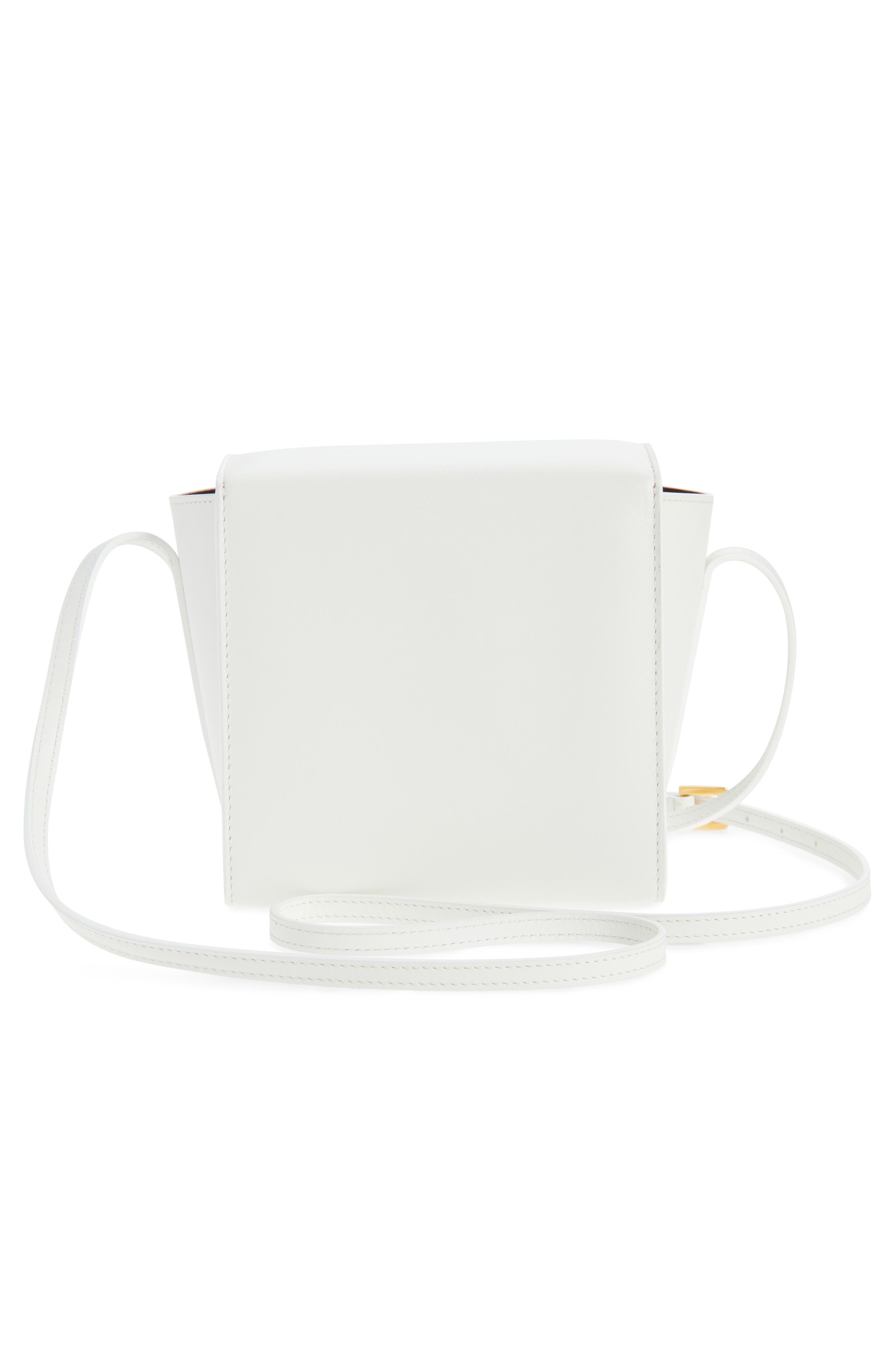 Marni Small VHS Cubo Leather Shoulder Bag in Lily/White at Nordstrom - 3
