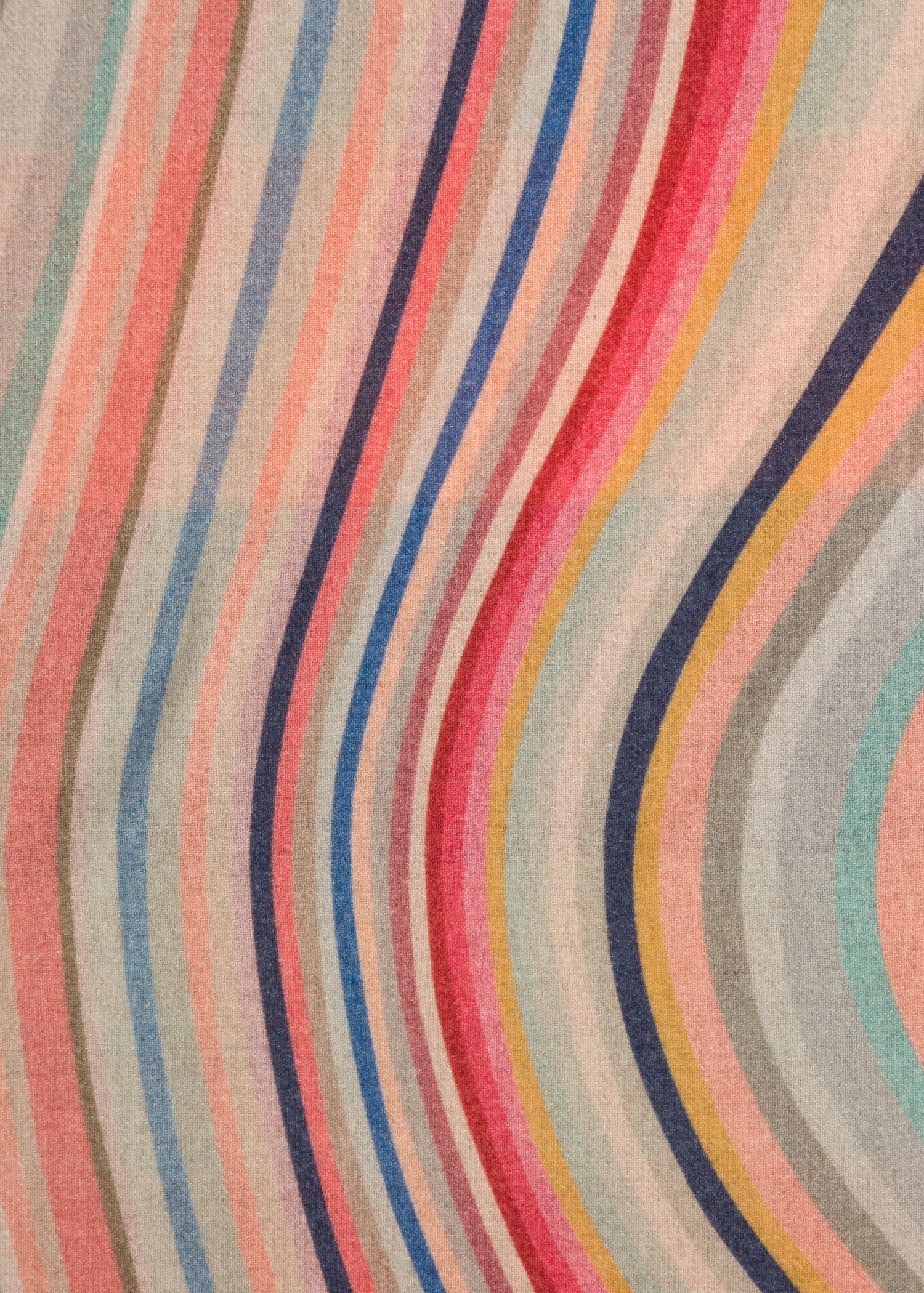 'Swirl' Double-Sided Wool Scarf - 2