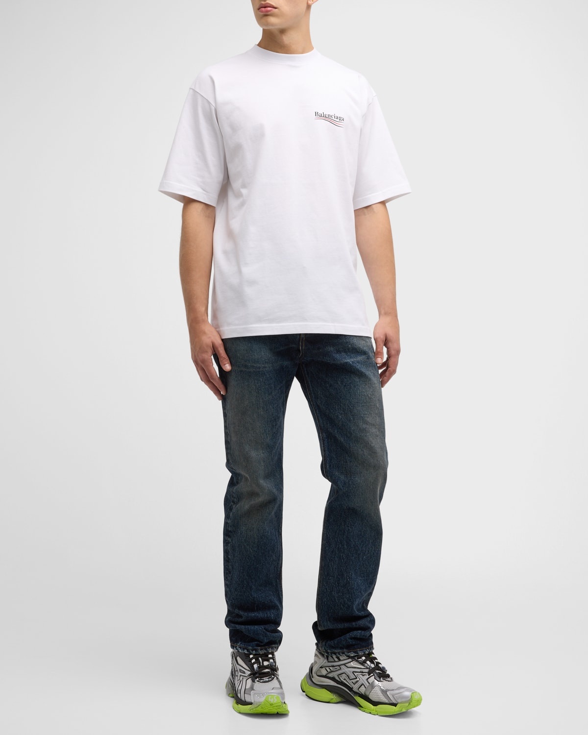 BALENCIAGA Political Campaign Large Fit T-Shirt | REVERSIBLE