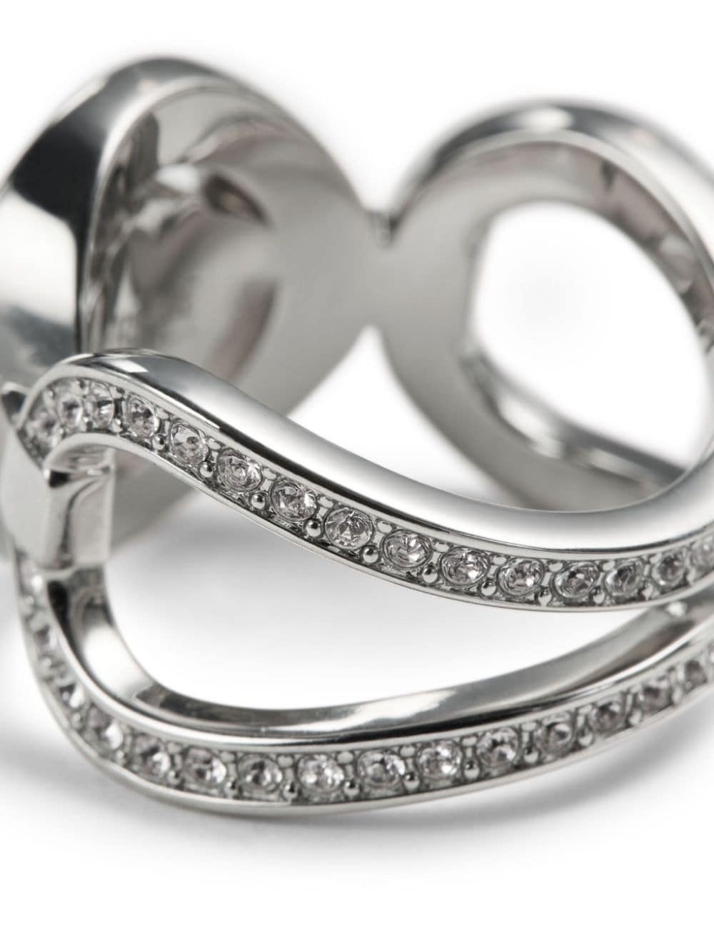 Medusa '95 crystal-embellished ring - 2