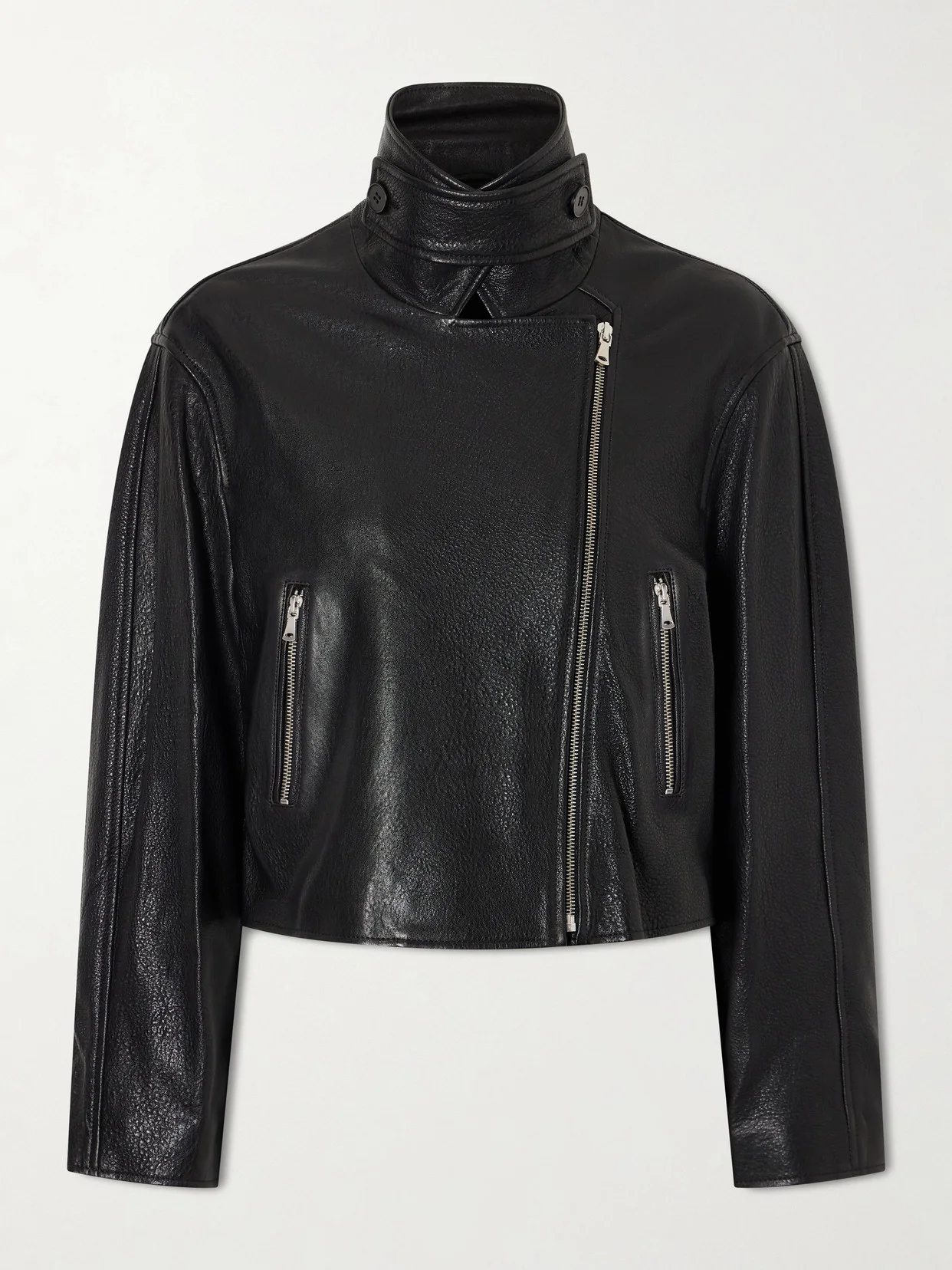 Varda Textured-leather Jacket - 1