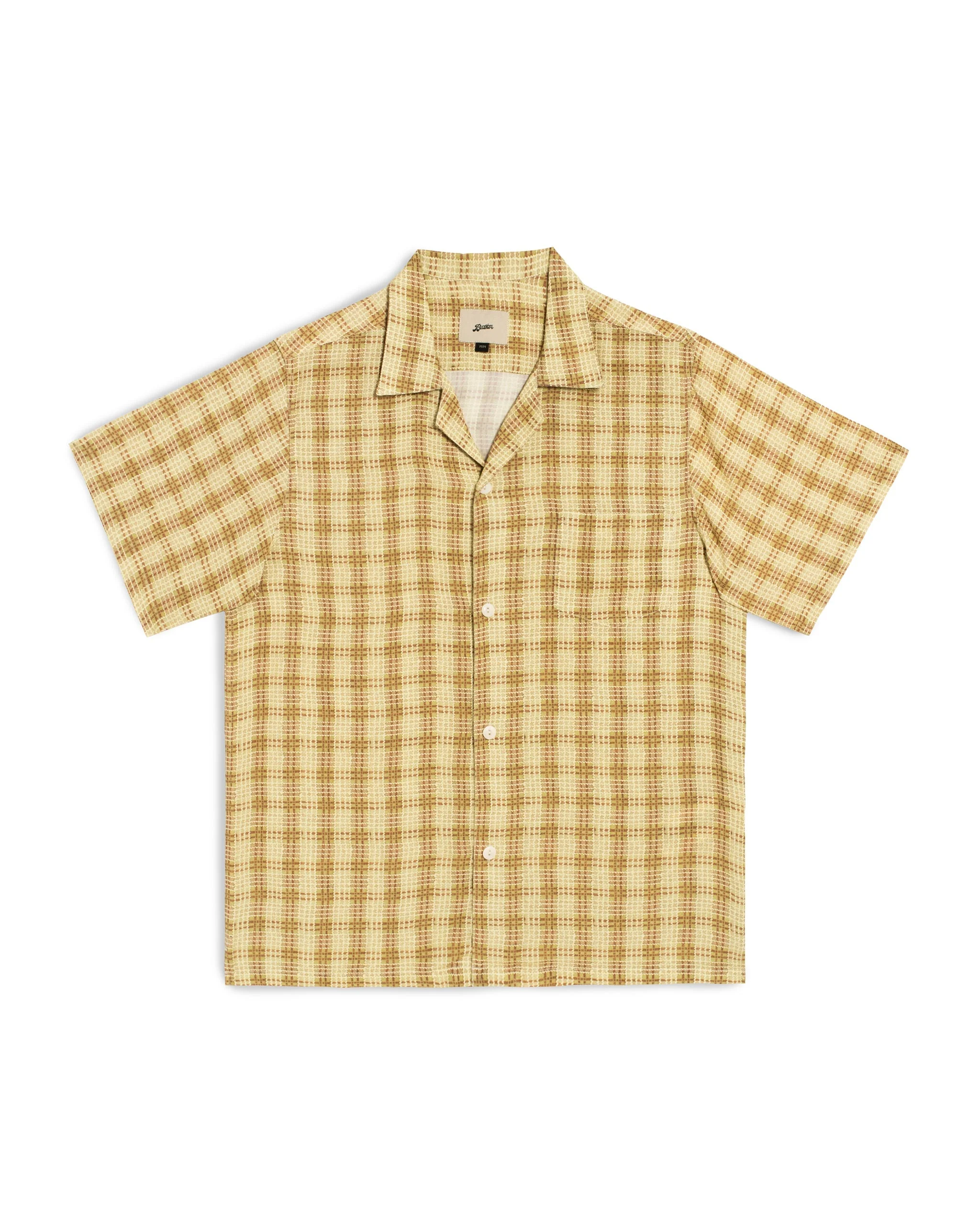 Citrus Tartan Camp Shirt - 1