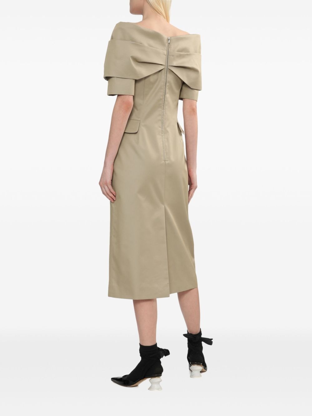 oversize bow dress - 4