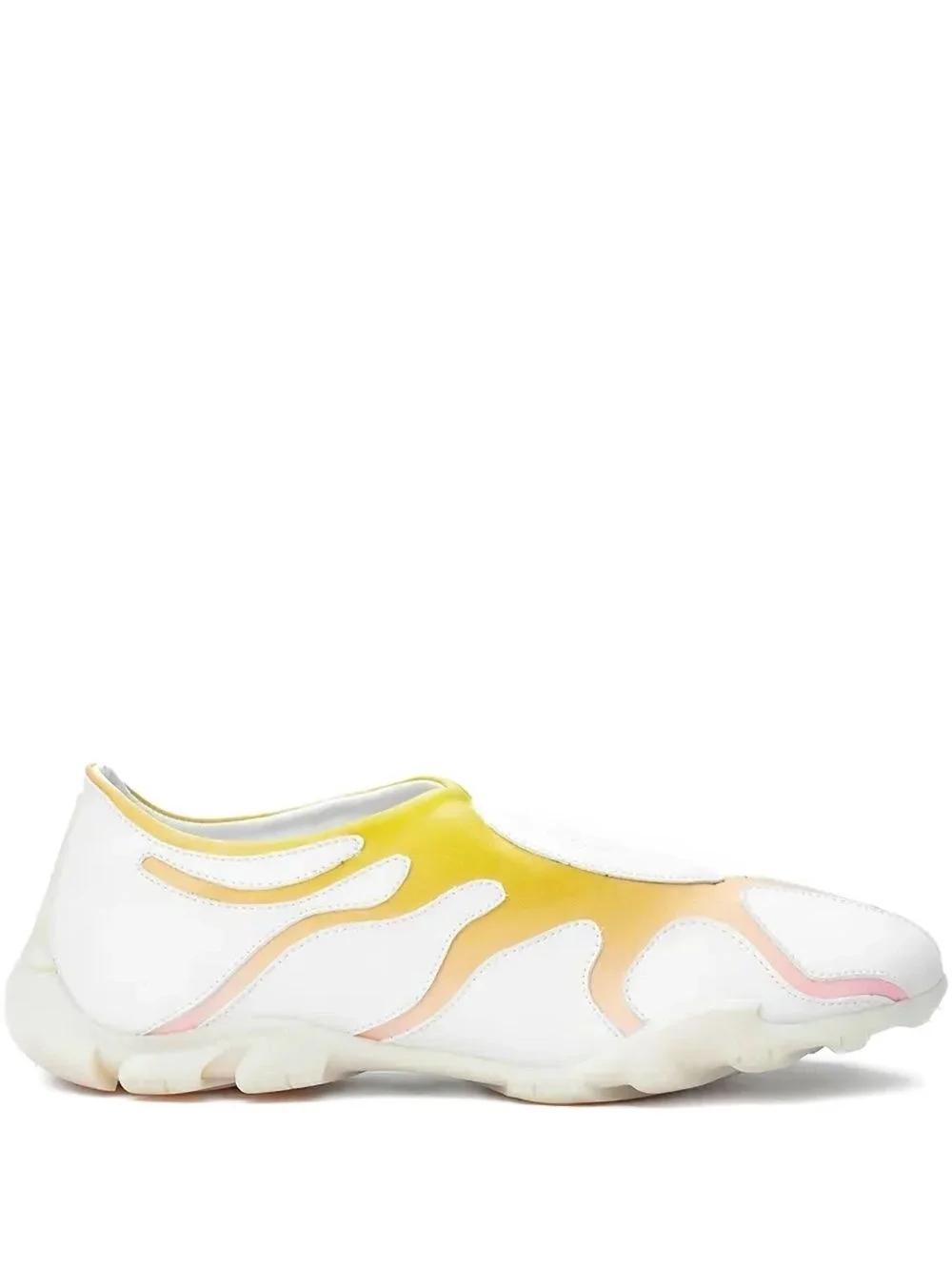 wave-patterned slip-on sneakers - 1
