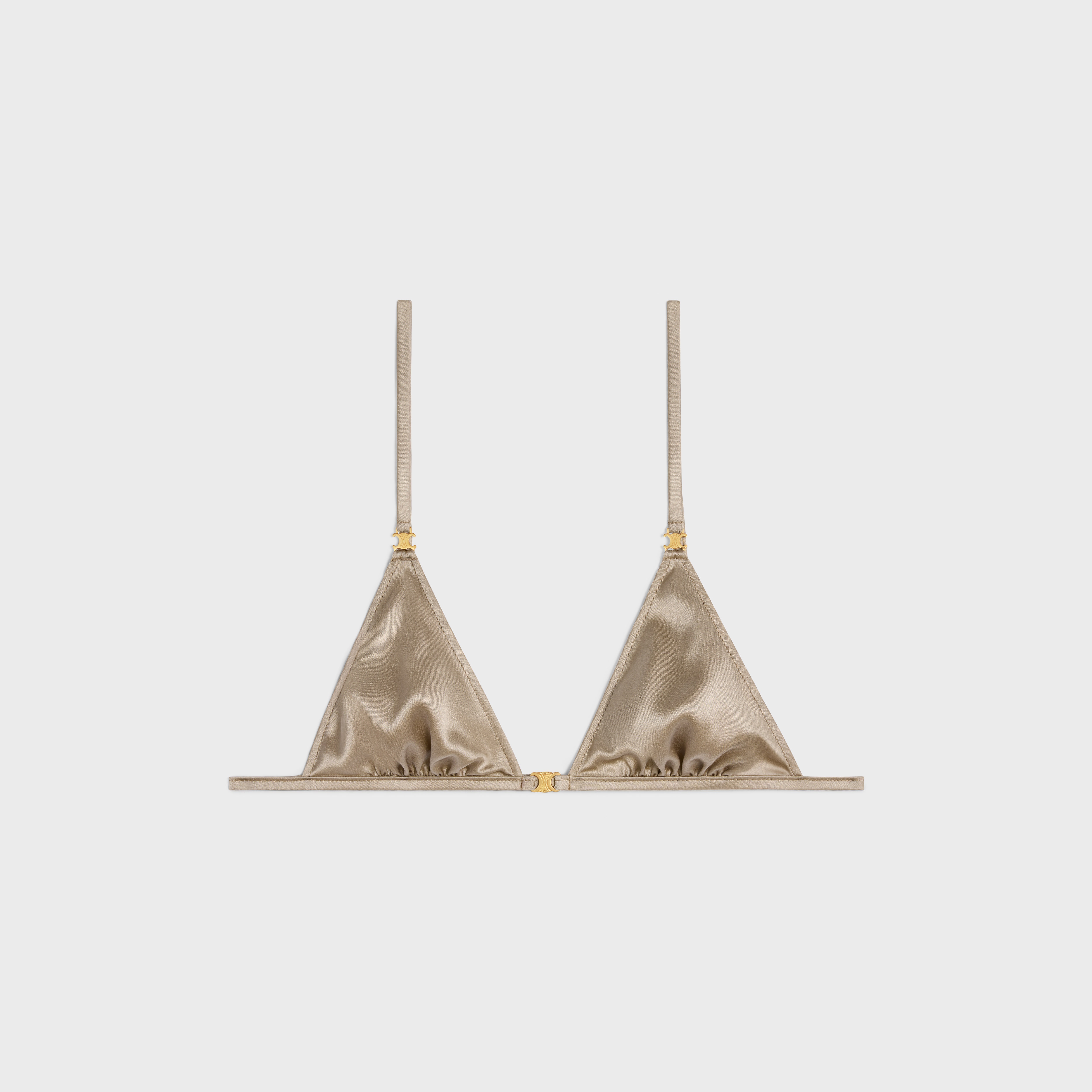 triomphe triangle bra in silk - 1