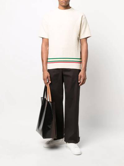 Jil Sander stripe-detail T-shirt outlook