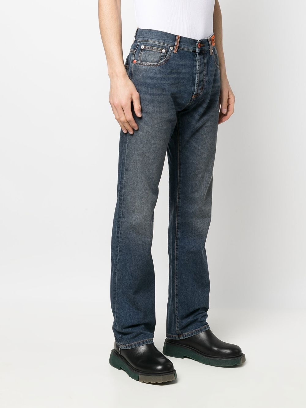 high-rise straight-leg jeans - 3