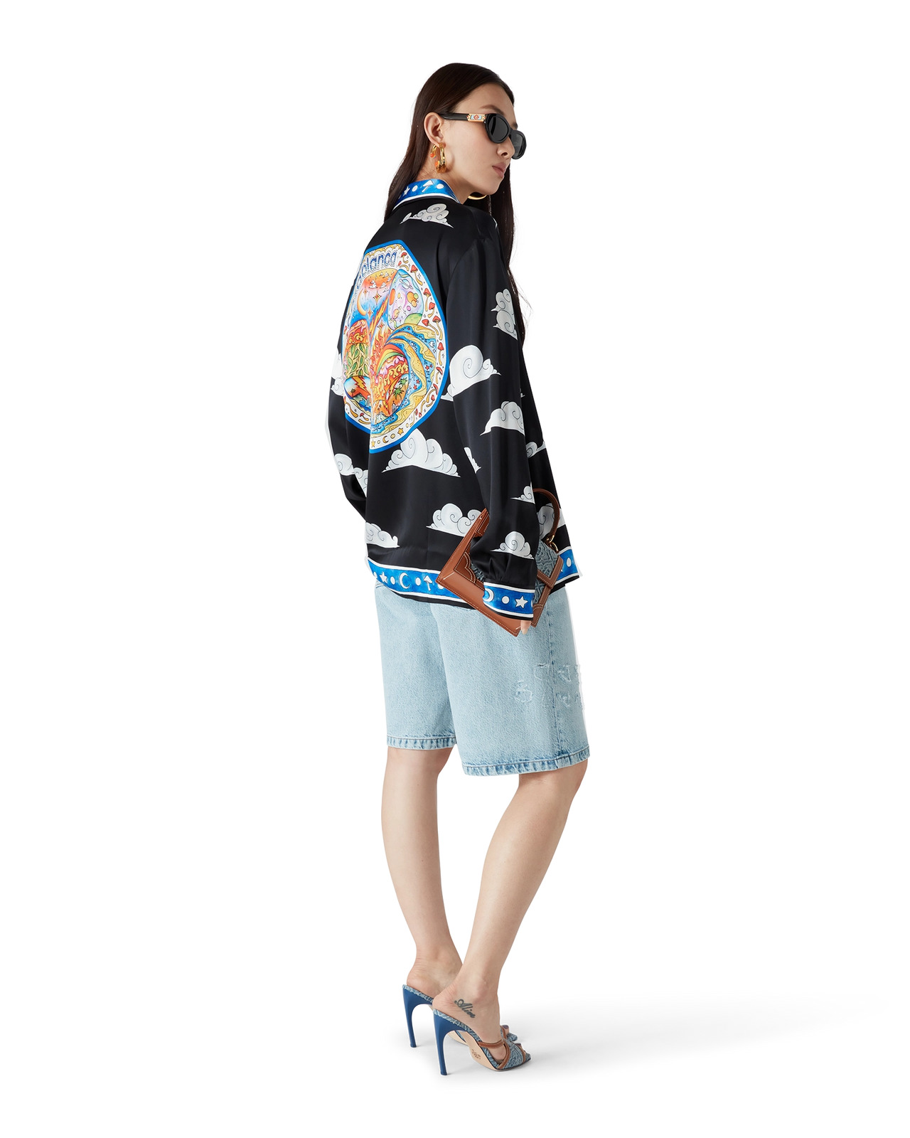 The Four Elements Long Sleeve Silk Shirt | Casablanca Paris - 7