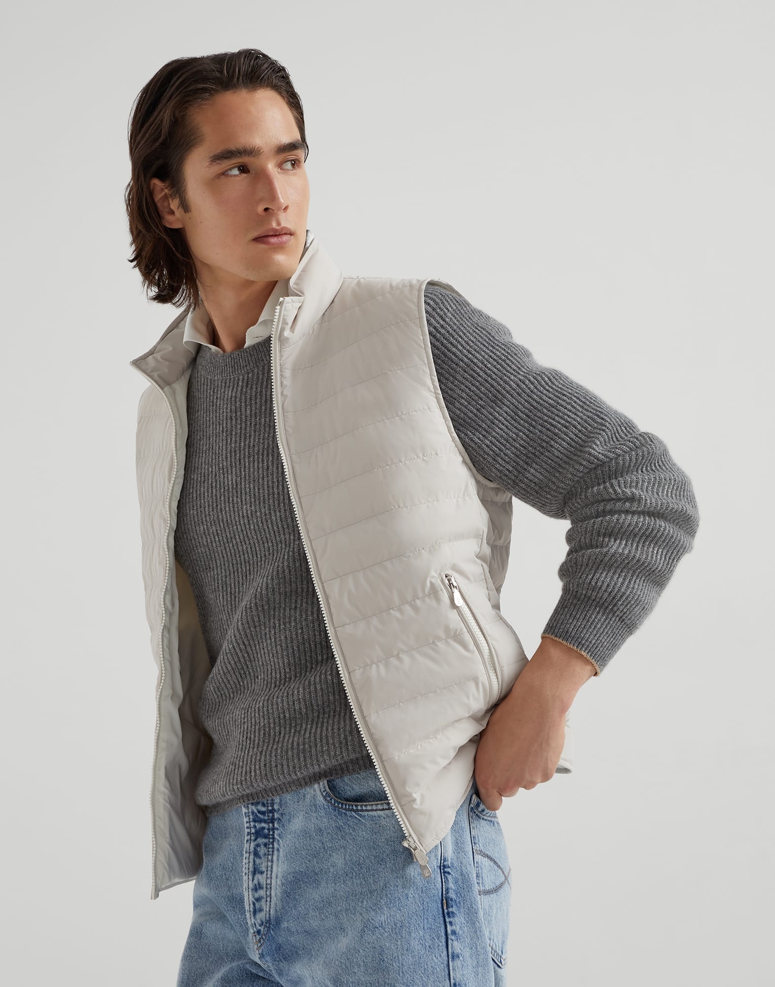 Bonded taffeta lightweight down vest - 4