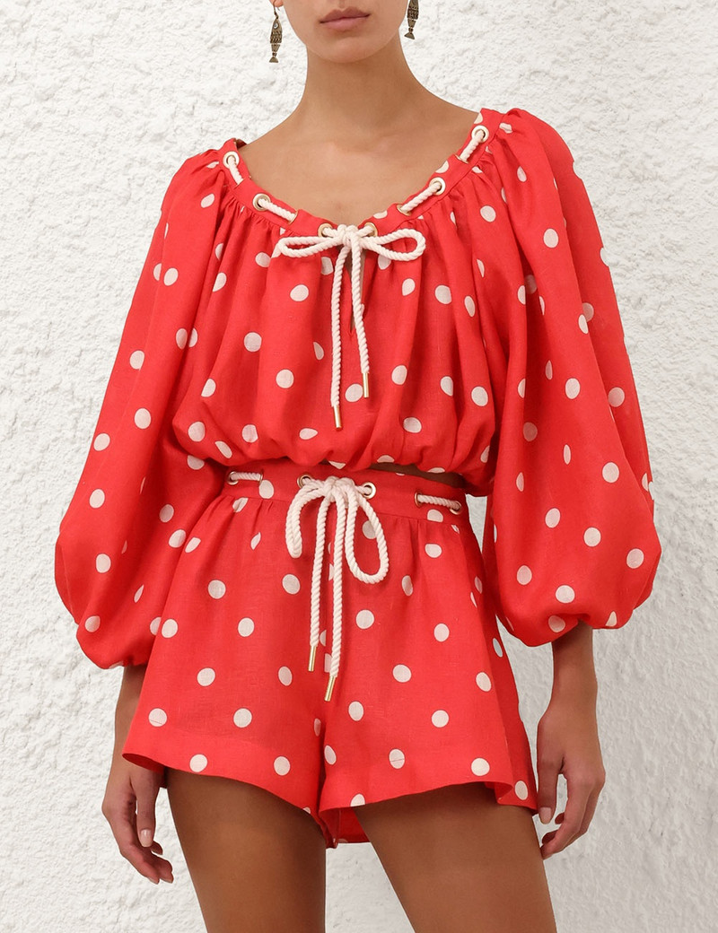 Zimmermann SCARBOROUGH EYELET CROPPED TOP outlook