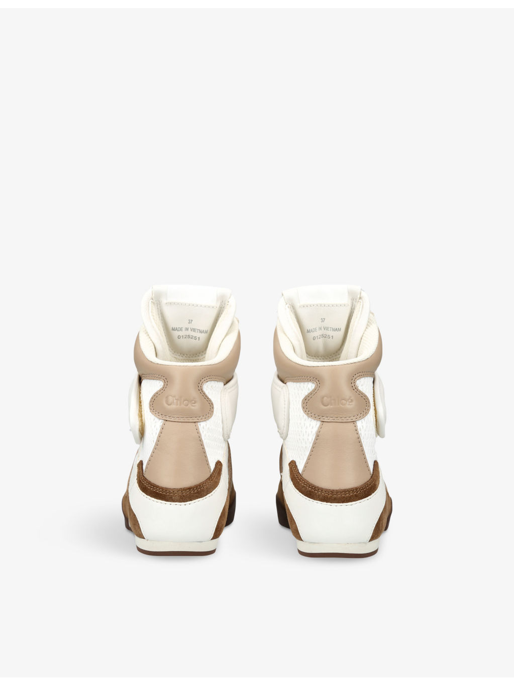 Kick brand-patch suede high-top trainers - 4