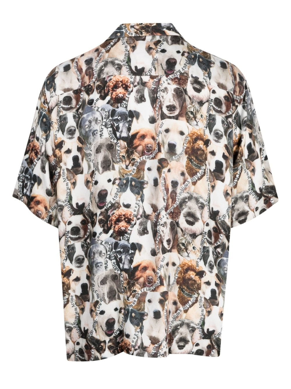 dog-print short-sleeve shirt - 2