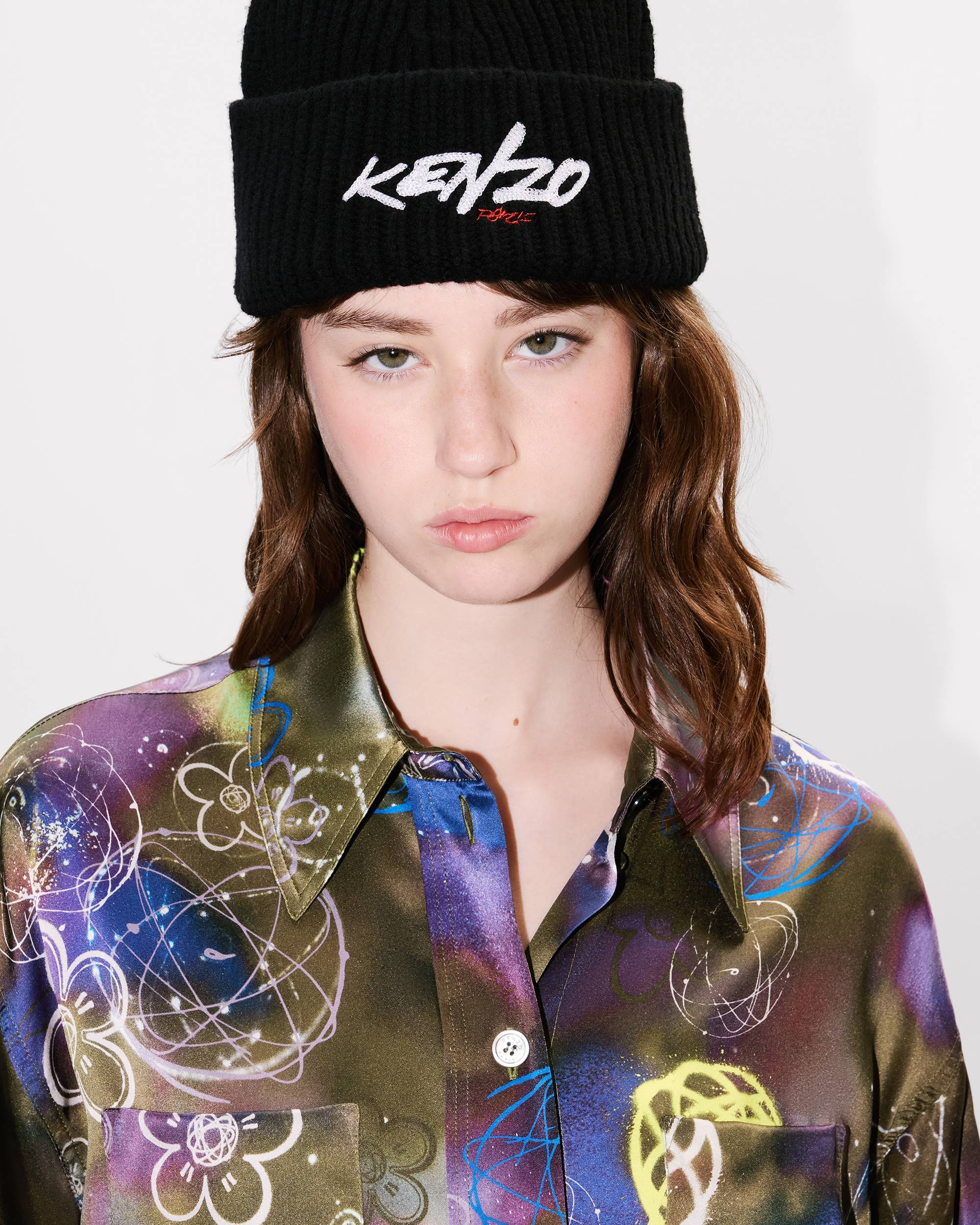 'Kenzo x Futura 2000' workwear shirt in silk - 6