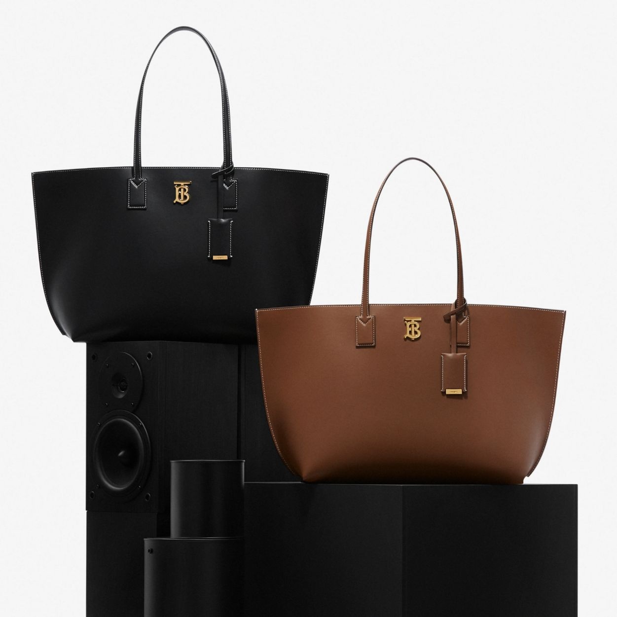 Medium Monogram Motif Leather Tote - 11